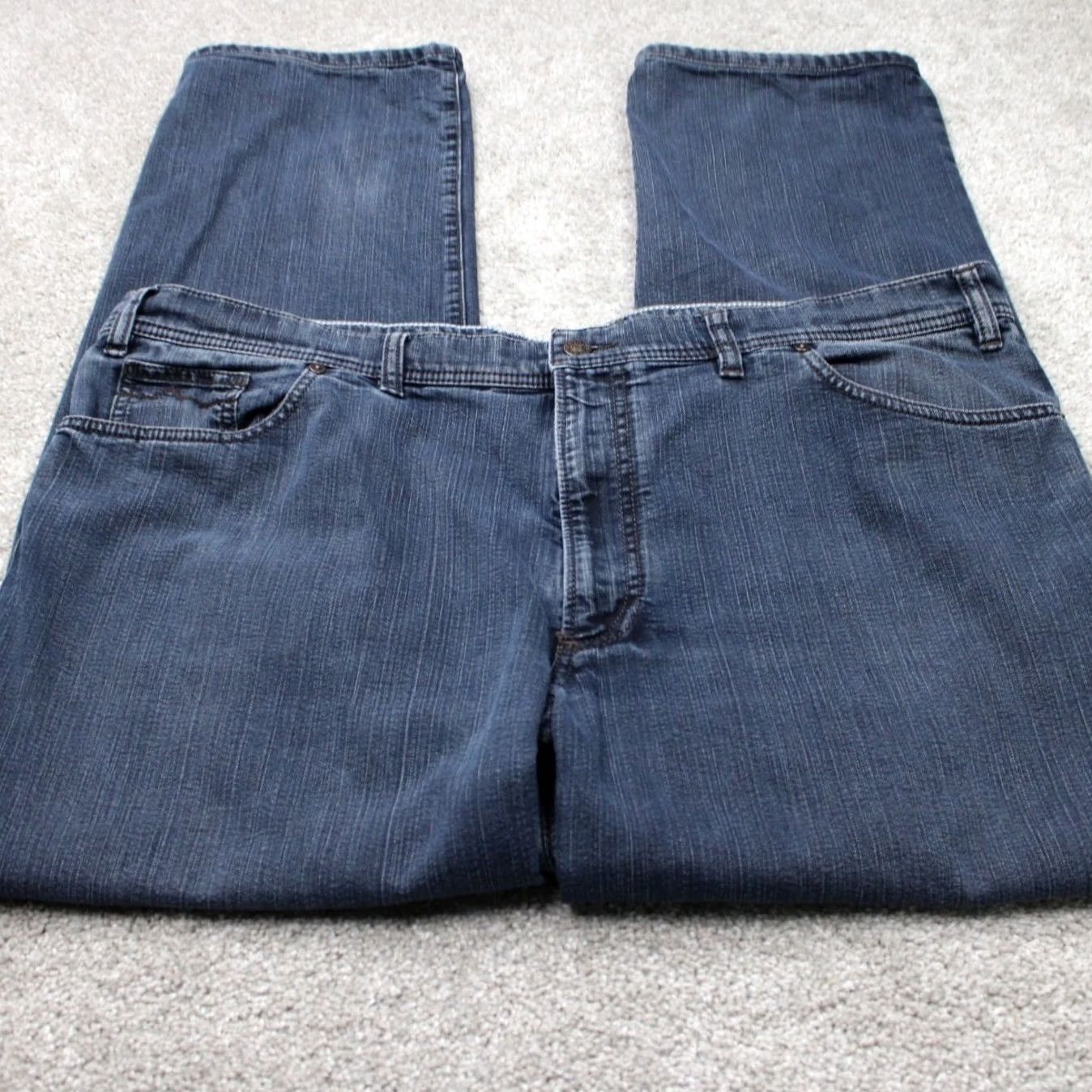 Vintage ALBERTO Tommy Jeans Mens 44x30 Blue Comfort Fit 5-Pocket Denim T400 Stretch Jeans Size US 44 / EU 60 - 2 Thumbnail