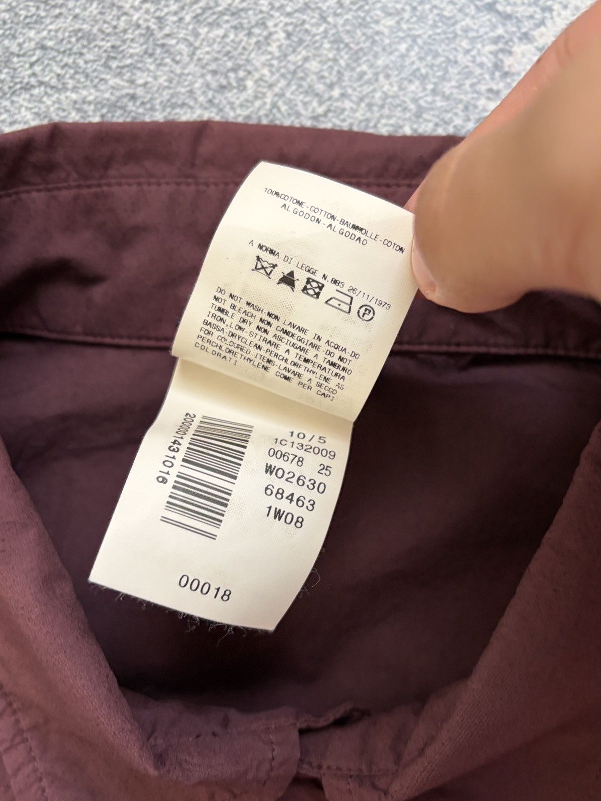 Just Cavalli Just Cavalli Archive Burgundy Pleated Shirt Italy IT 52 Size US L / EU 52-54 / 3 - 5 Thumbnail