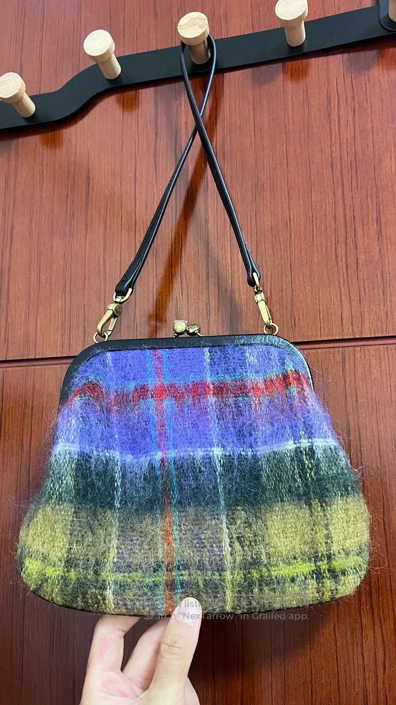 Vivienne Westwood Vivienne Westwood size os Checkered shoulder bag, purple wi Size ONE SIZE - 3 Thumbnail