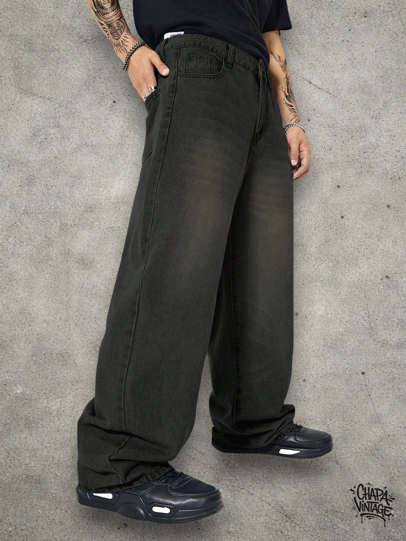 Vintage Straight leg washed jeans Size US 32 / EU 48 - 1 Thumbnail