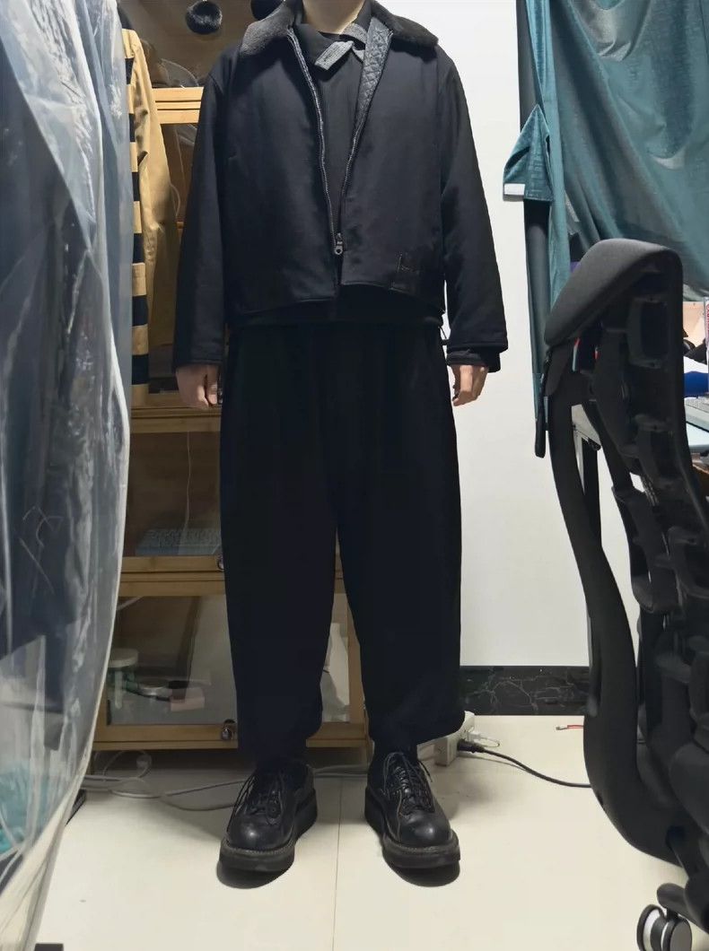 Yohji Yamamoto Yohji Yamamoto 01 aw fur collar patchwork jacket 2503-Nexta Size US L / EU 52-54 / 3 - 8 Thumbnail