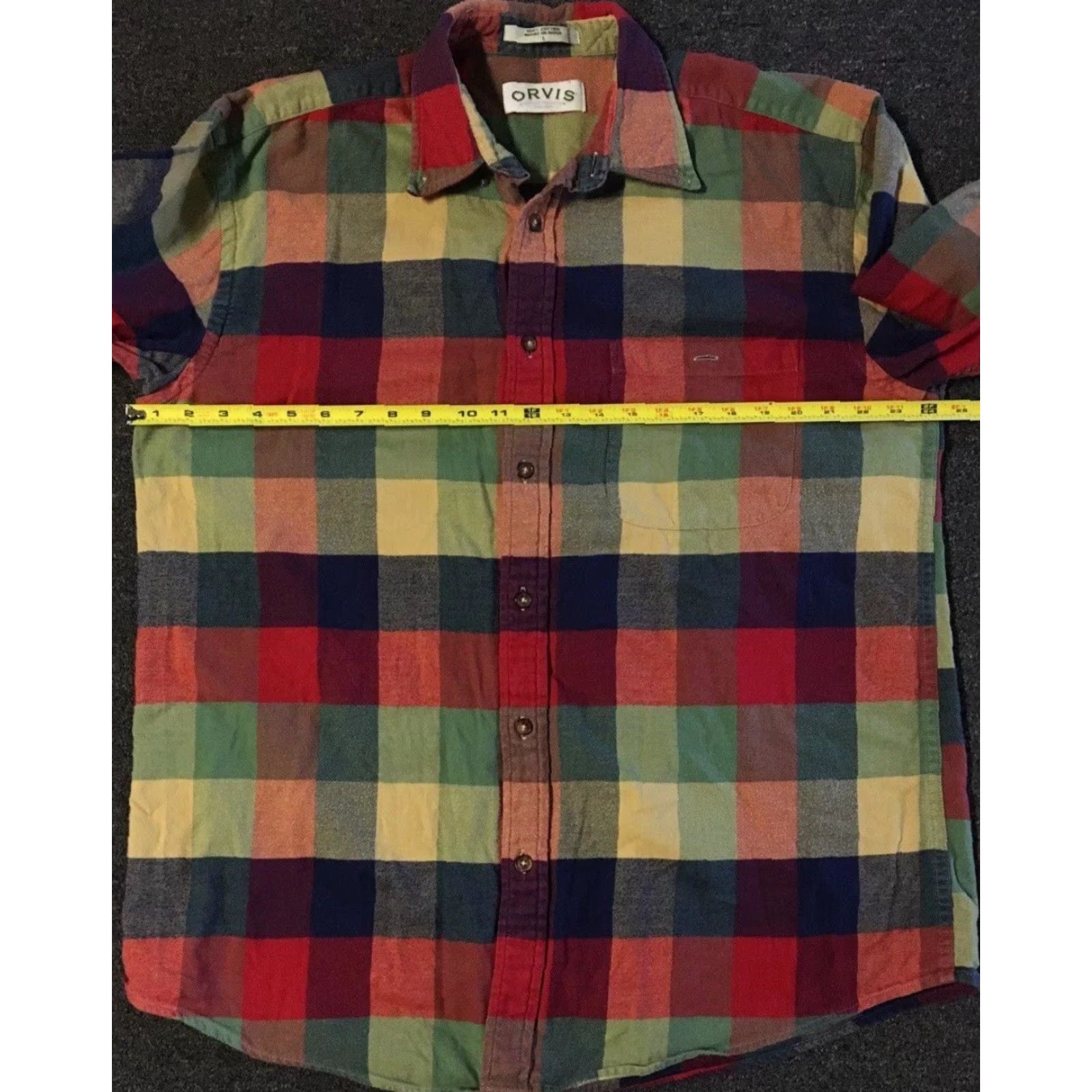 Orvis Vtg 90s Orvis Flannel Shirt XL Patchwork Western Cowboy Surf Skate AOP Grunge Size US XL / EU 56 / 4 - 4 Thumbnail
