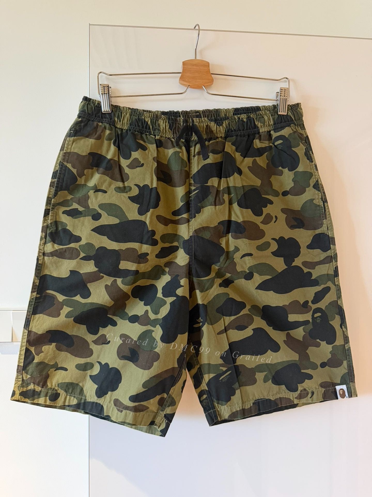 Bape A Bathing Ape Green Camo Shorts L Size US 32 / EU 48 - 1 Thumbnail