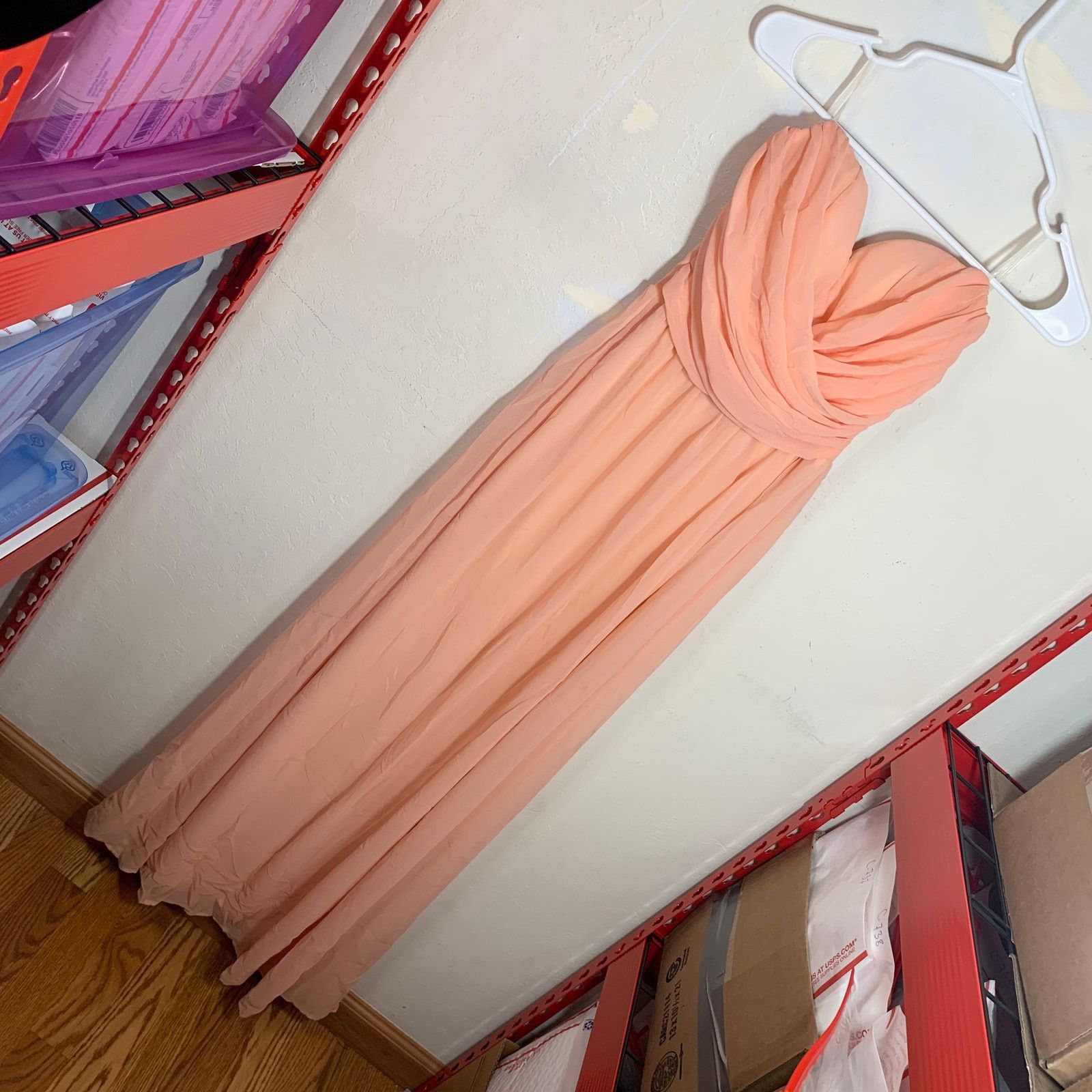 Other Lulus Women Long Orange Sleeveless Dress Size S Size S / US 4 / IT 40 - 1 Thumbnail