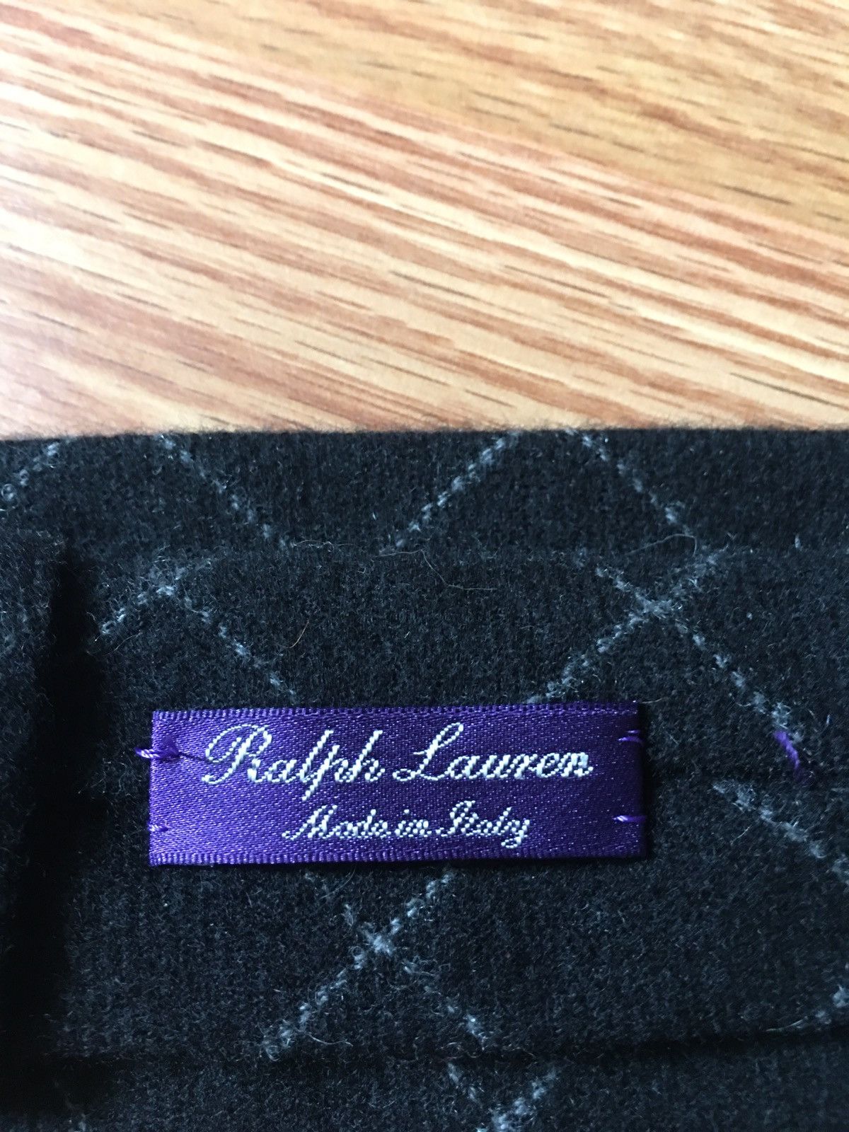 Ralph Lauren × Ralph Lauren Purple Label Ralph Lauren Purple Label Cashmere Grey Mens Tie Size ONE SIZE - 7 Thumbnail