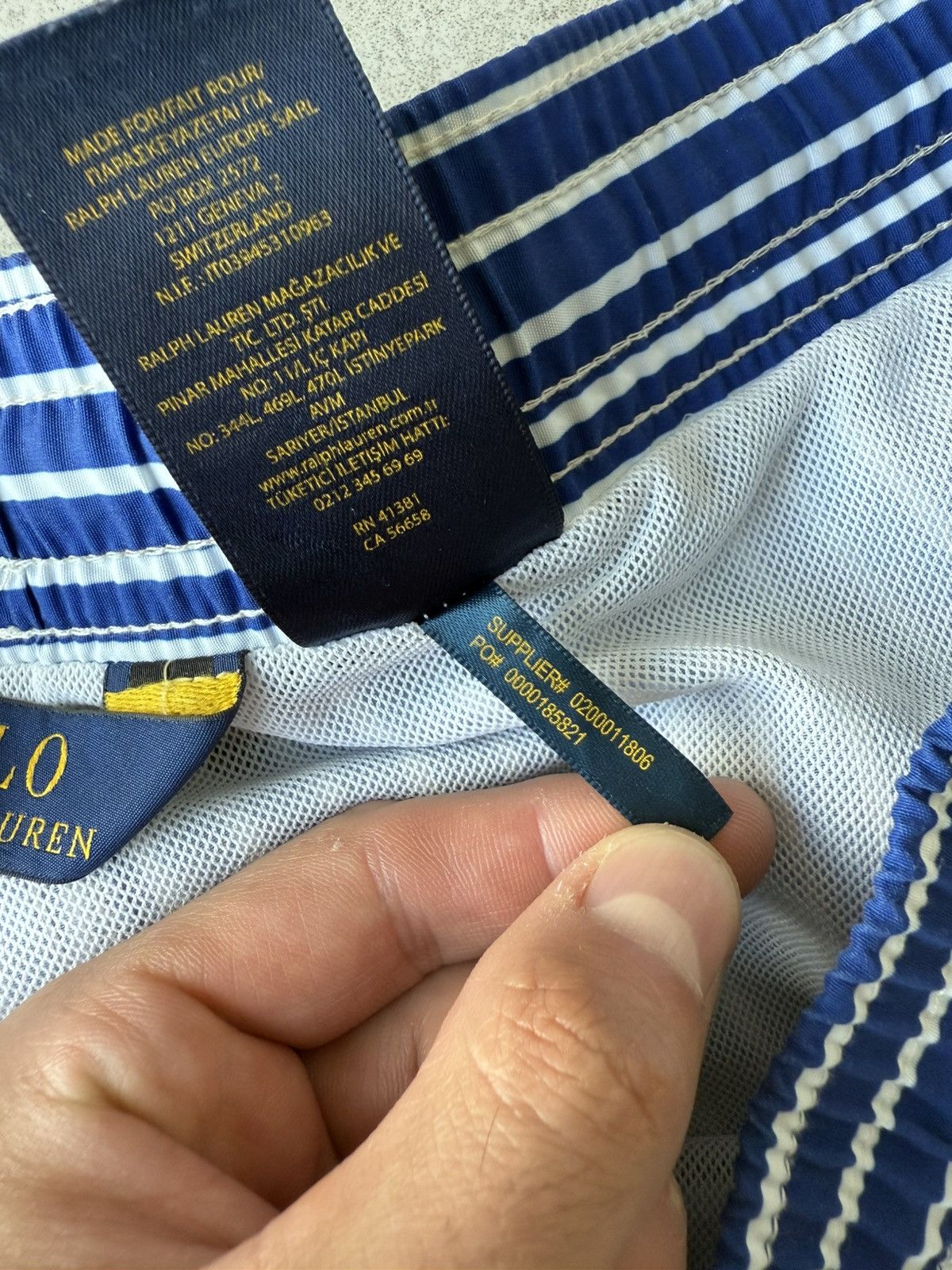 Polo Ralph Lauren Vintage Polo Ralph Lauren Striped Swim Shorts Size US 36 / EU 52 - 6 Thumbnail