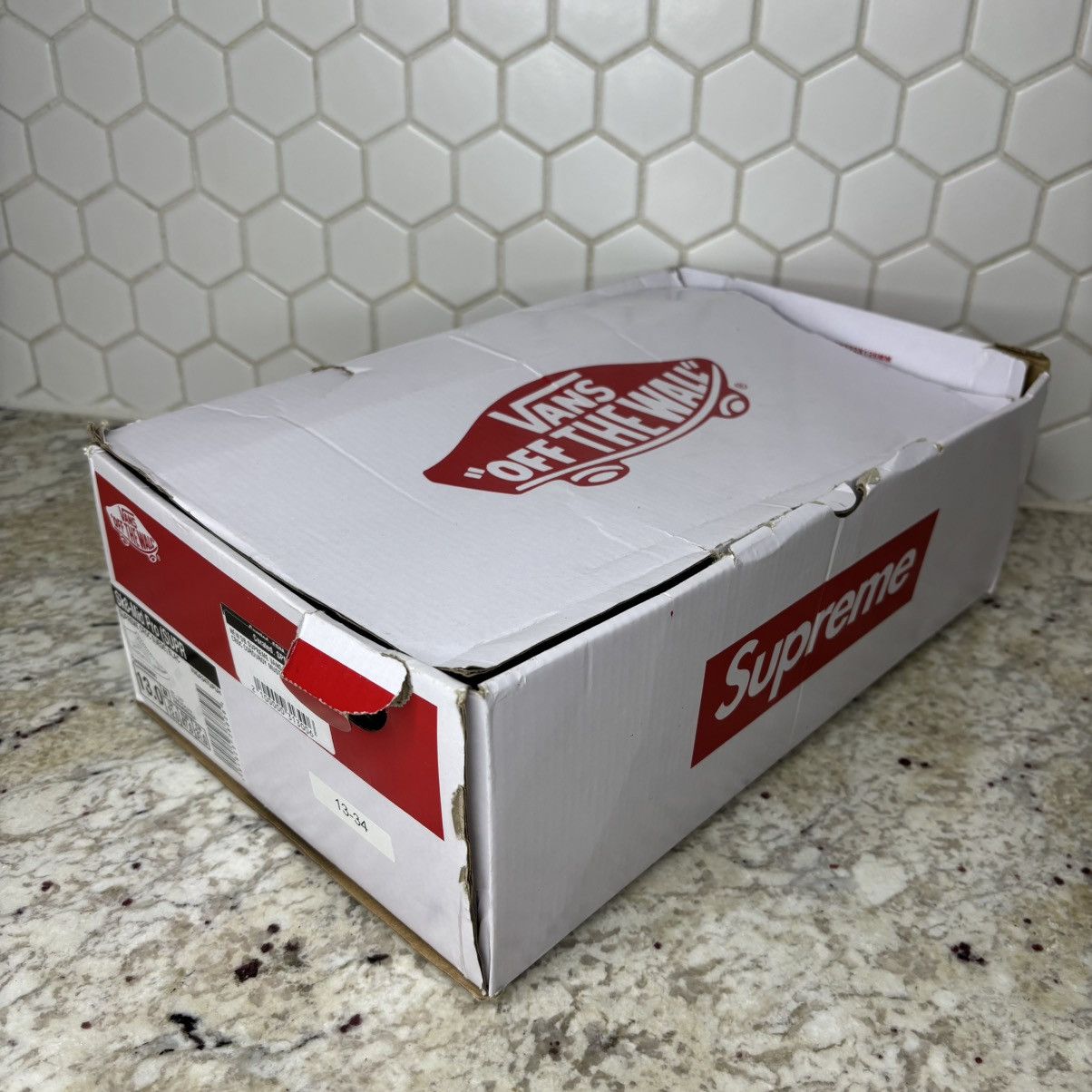 Supreme × Vans Size 13-Vans Sk8-Mid Supreme Croc Corduroy Mustard (2018) Size US 13 / EU 46 - 16 Thumbnail