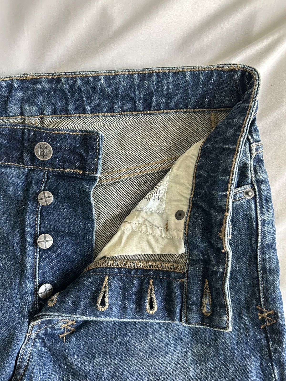 Ksubi Ksubi Indigo Trippie Redd Editions Bronko Trip Spliced Jean Size US 31 - 8 Thumbnail