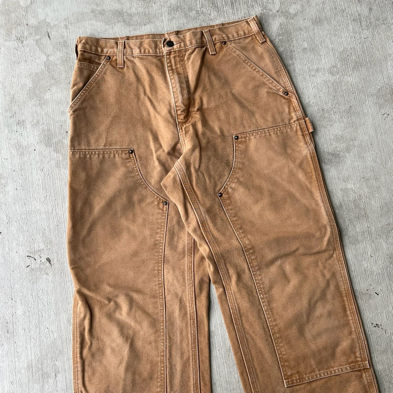 Carhartt × Vintage Carhartt brown double knee work wear carpenter pants Size US 32 / EU 48 - 3 Thumbnail