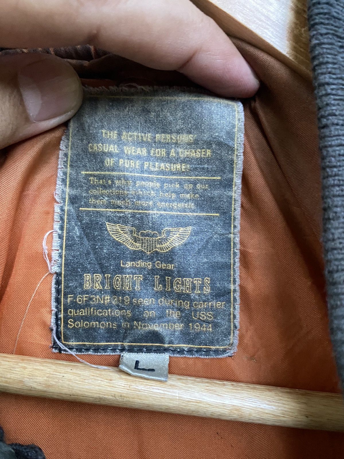 Japanese Brand Casual Wear for Chase pure Pleasure Flying Bomber Jacket Size US L / EU 52-54 / 3 - 8 Thumbnail