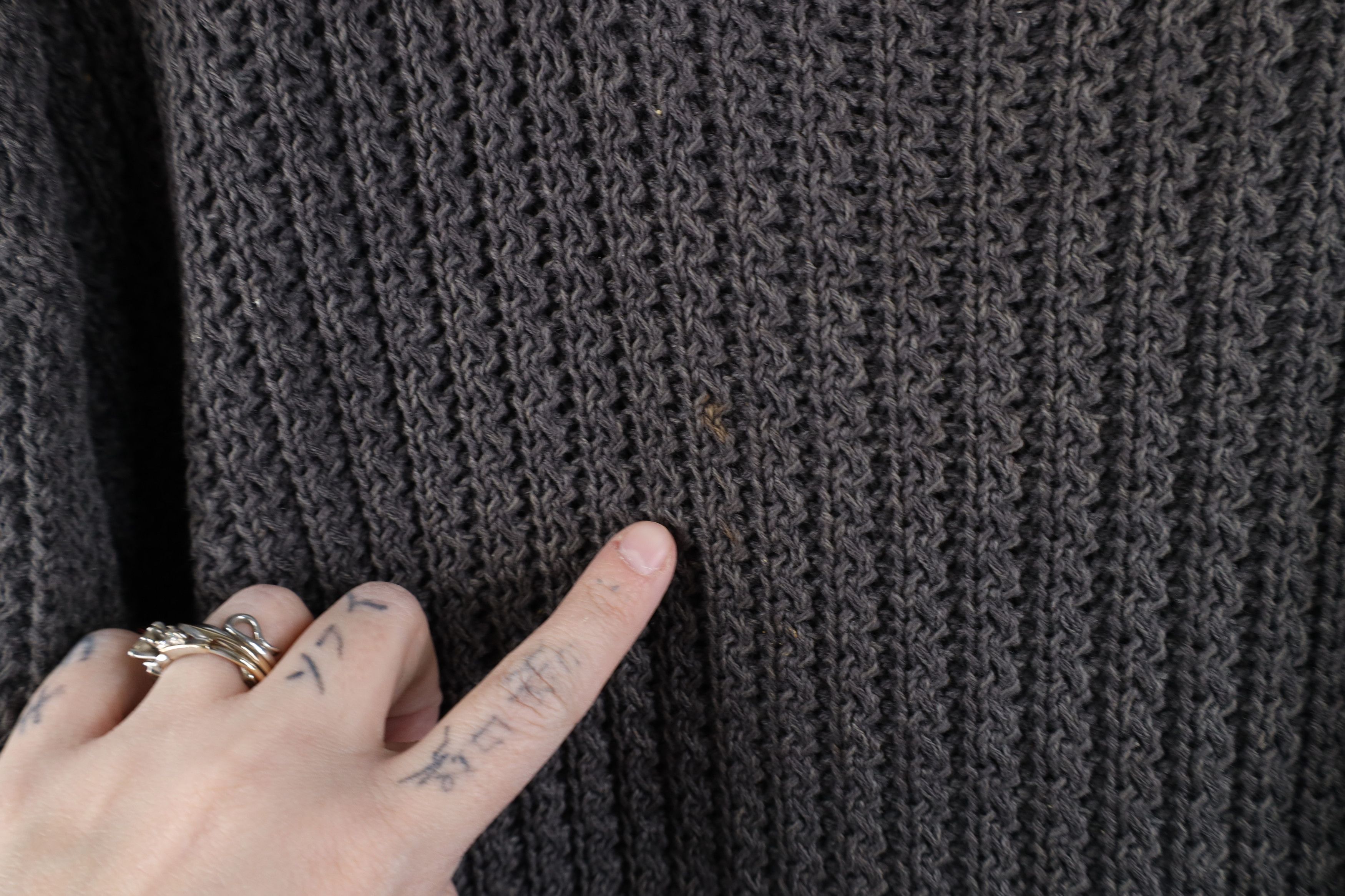 Vintage Vintage 90s Streetwear Baggy Oversized Ribbed Knit Sweater Size US L / EU 52-54 / 3 - 5 Thumbnail