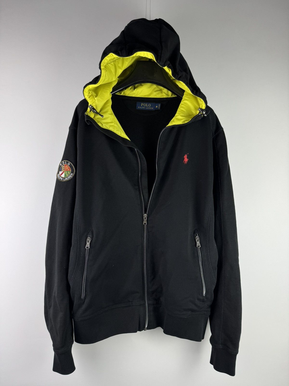 Polo Ralph Lauren Polo Ralph Lauren Crest Cookie Patch Zip-Up Hoodie Black Size US M / EU 48-50 / 2 - 1 Thumbnail