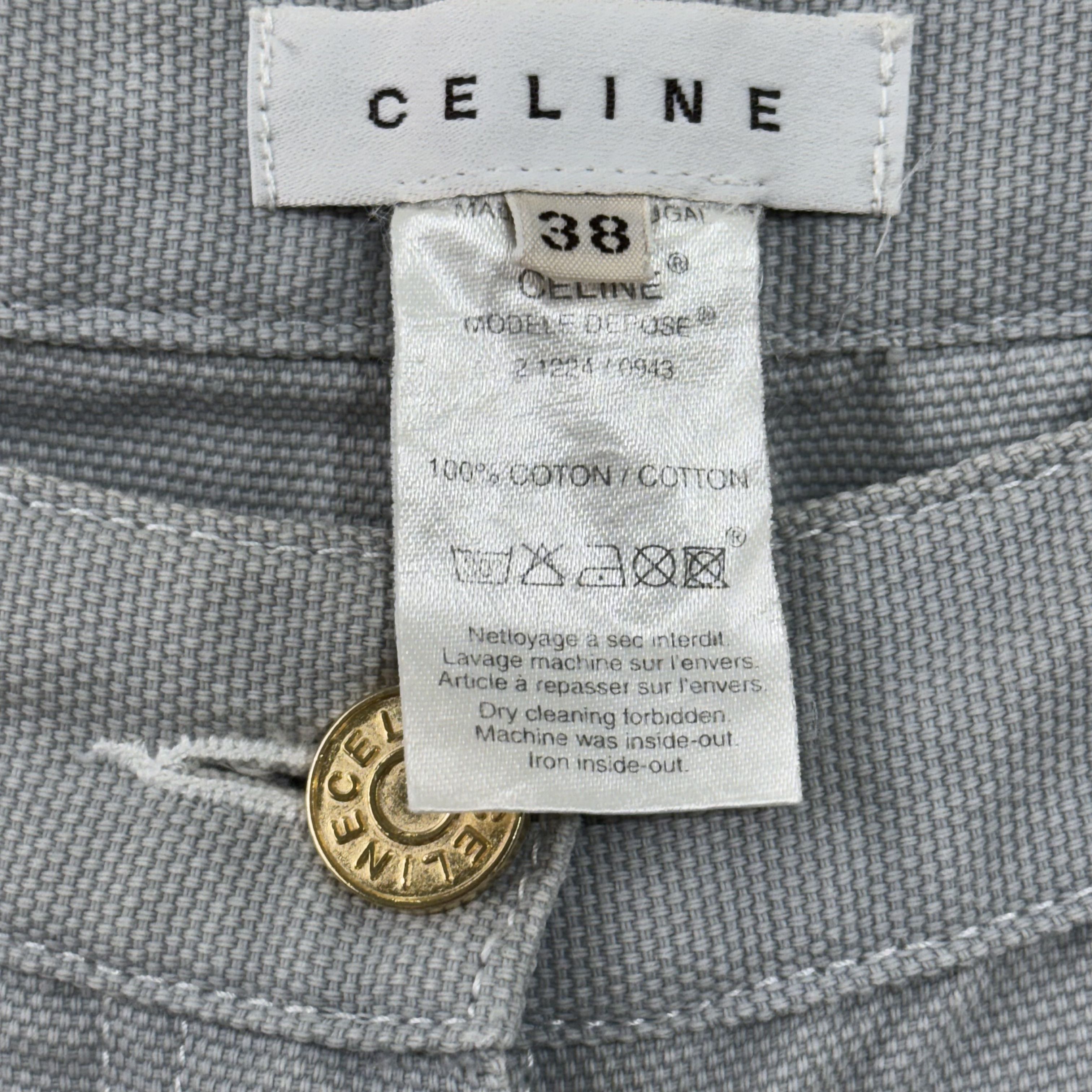 Celine Celine Bootcut Cotton Pants Size 30" / US 8 / IT 44 - 12 Thumbnail