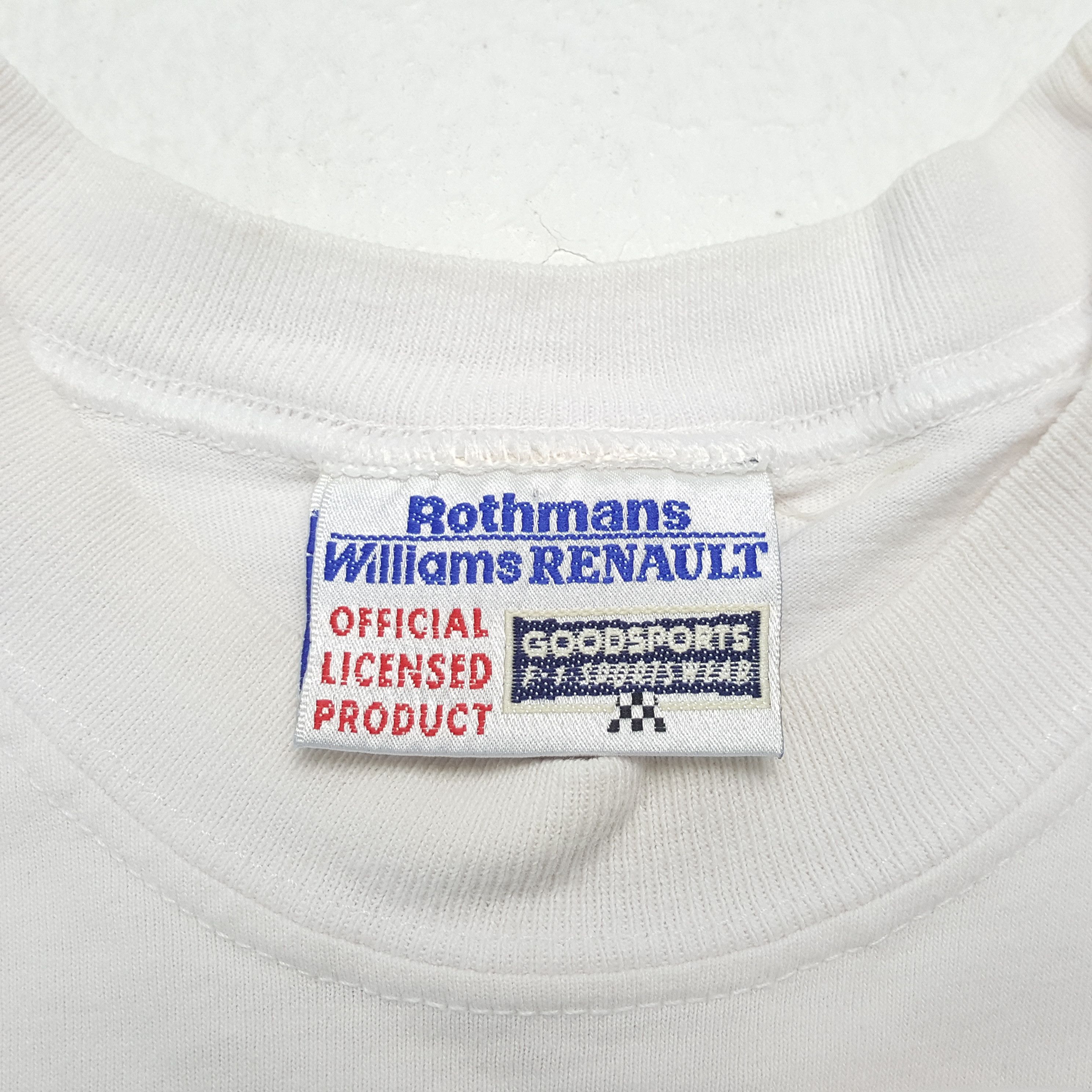 Vintage Formula 1 ROTHMANS WILLIAM RENAULT F1 Rare Tshirt Size US L / EU 52-54 / 3 - 8 Thumbnail