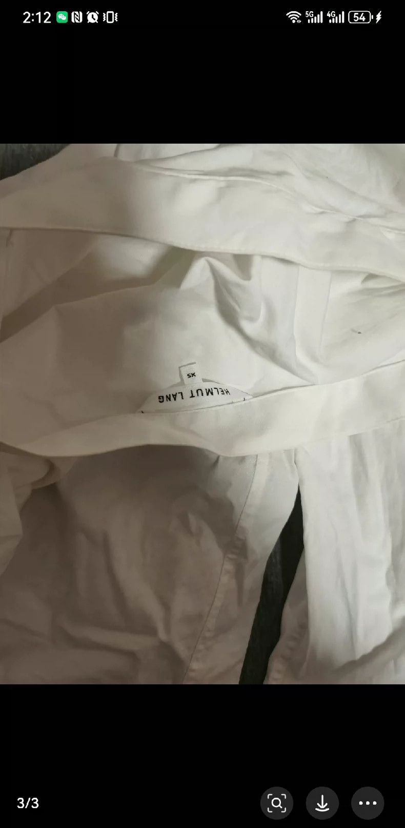 HELMUT LANG New white shoulder shirt