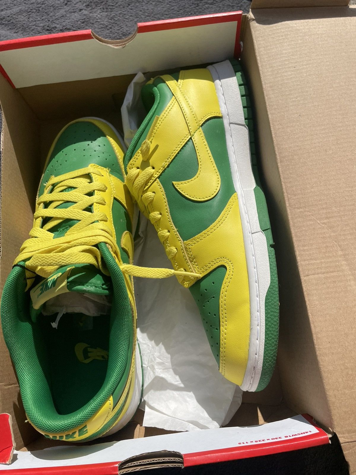 Nike Low Nike Dunks “Reverse Brazil” Size US 11 / EU 44 - 2 Thumbnail