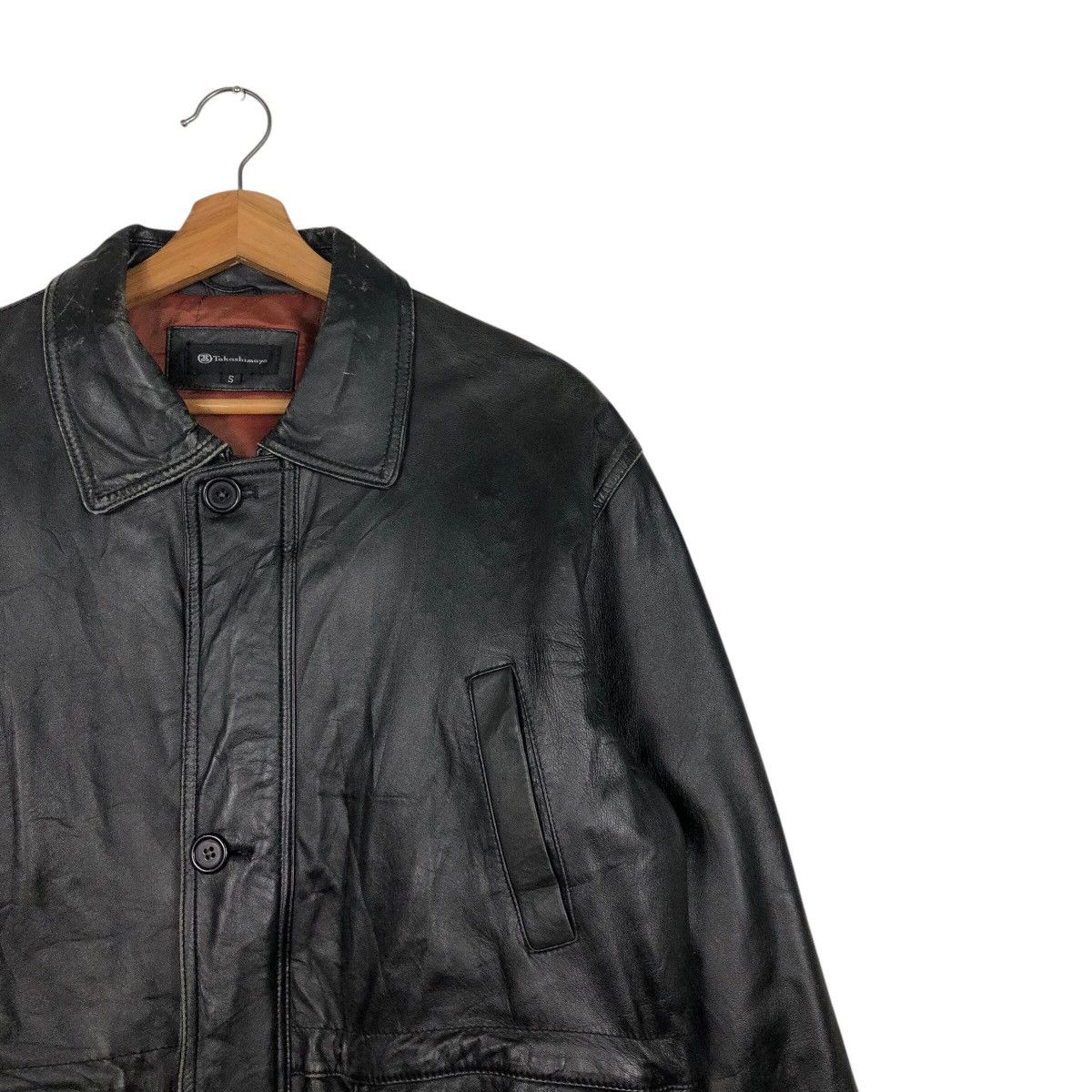 Japanese Brand 📌Vintage Biker Leather Jacket Takashimaya Issey Miyake Size US S / EU 44-46 / 1 - 7 Thumbnail