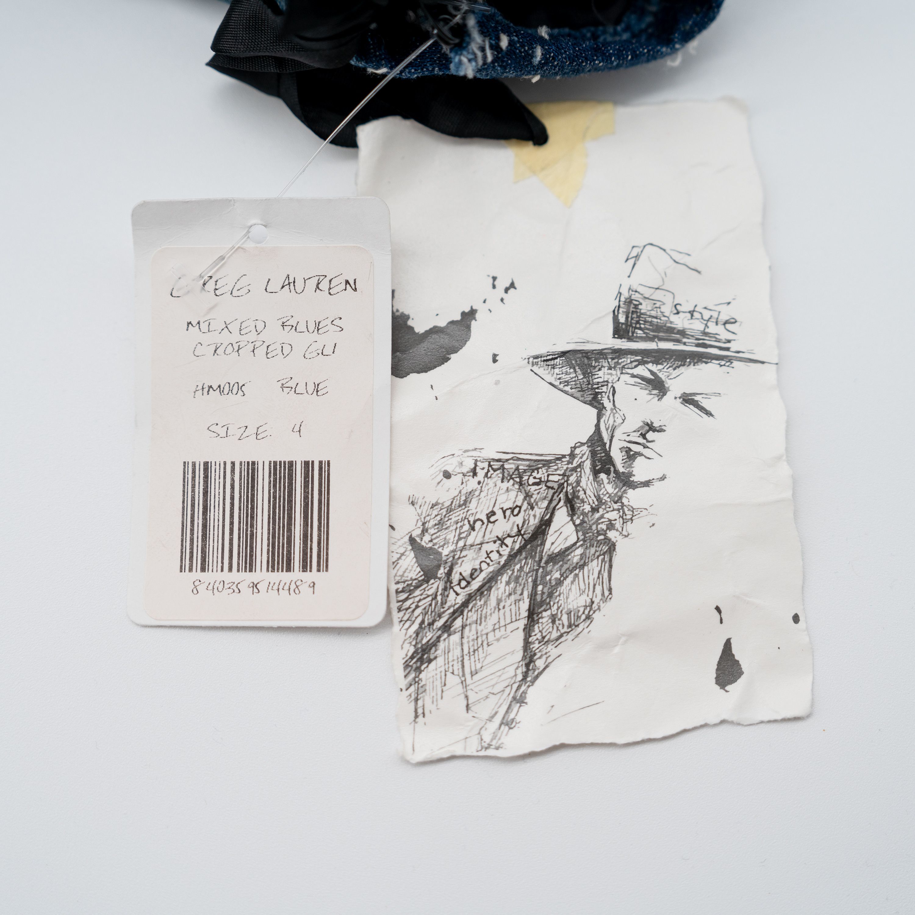 Greg Lauren size 4 - Greg Lauren Mixed Blues GL1 cropped jacket denim Size US XL / EU 56 / 4 - 6 Thumbnail