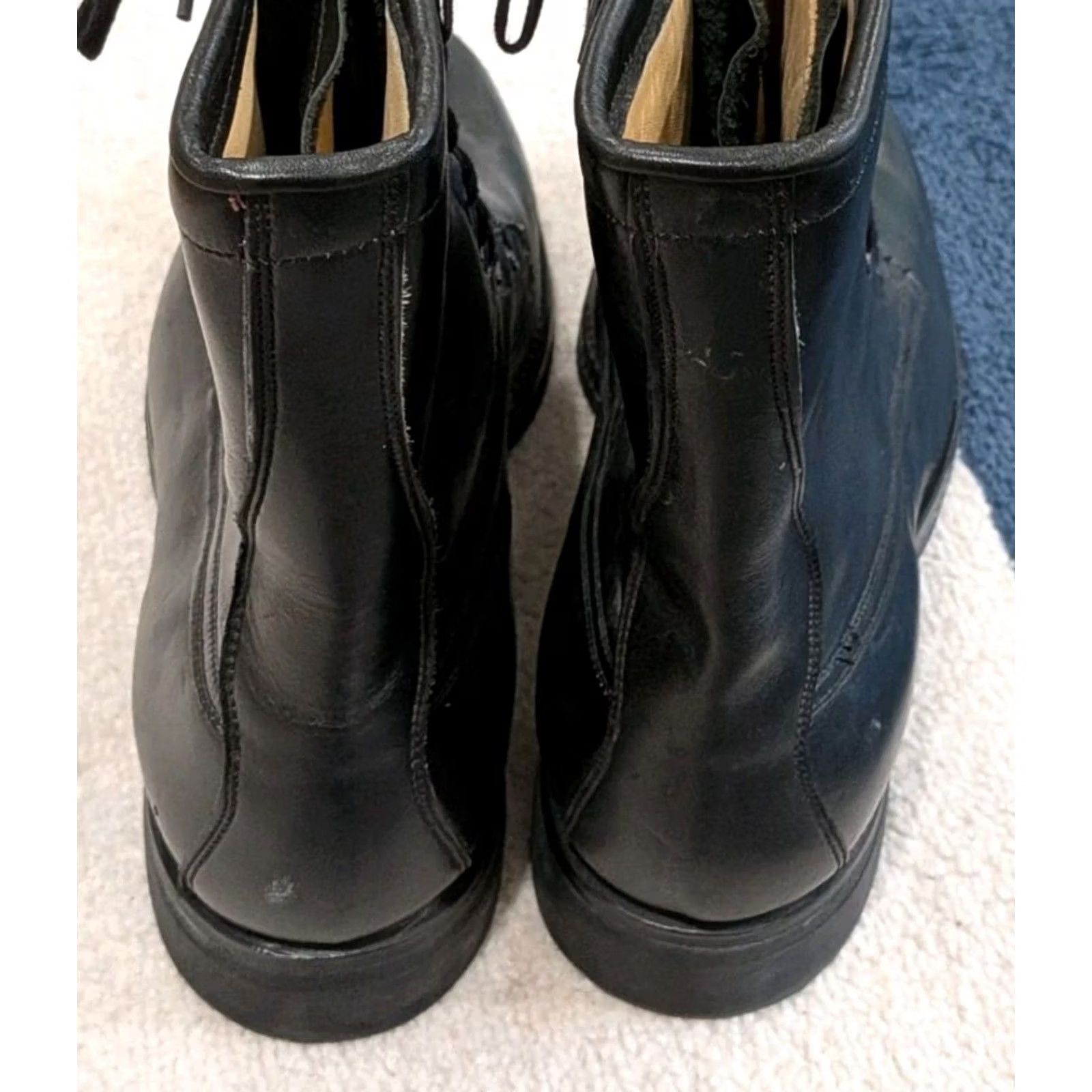 Chippewa VINTAGE Chippewa Combat Leather Boots Military Biker 8475 Sz 11.5 B Zip Black Mens Size US 12 / EU 45 - 5 Thumbnail