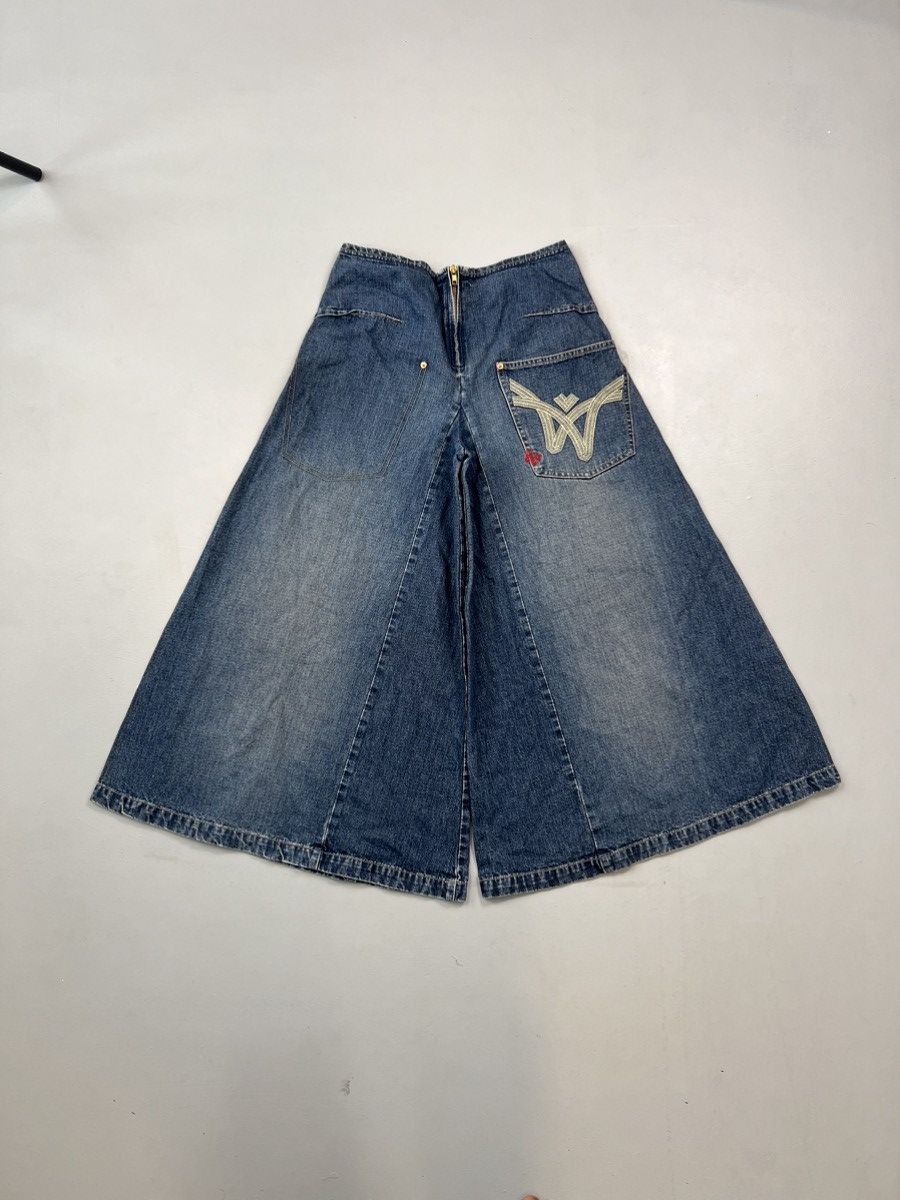 Vintage Vintage too baggy wide leg capry pants for women Size 30" / US 8 / IT 44 - 1 Thumbnail