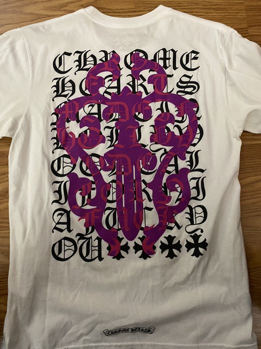 Chrome Hearts Chrome hearts eye chart dagger tee | Grailed