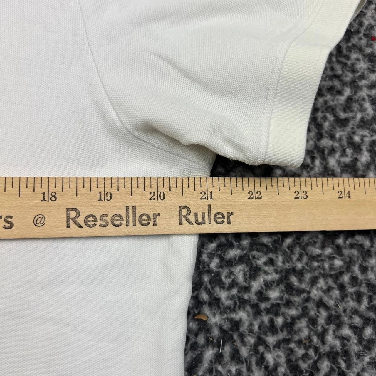 Cuts Cuts Curve Hem Polo Shirt Men White Collared Pima Cotton M Size US M / EU 48-50 / 2 - 5 Thumbnail