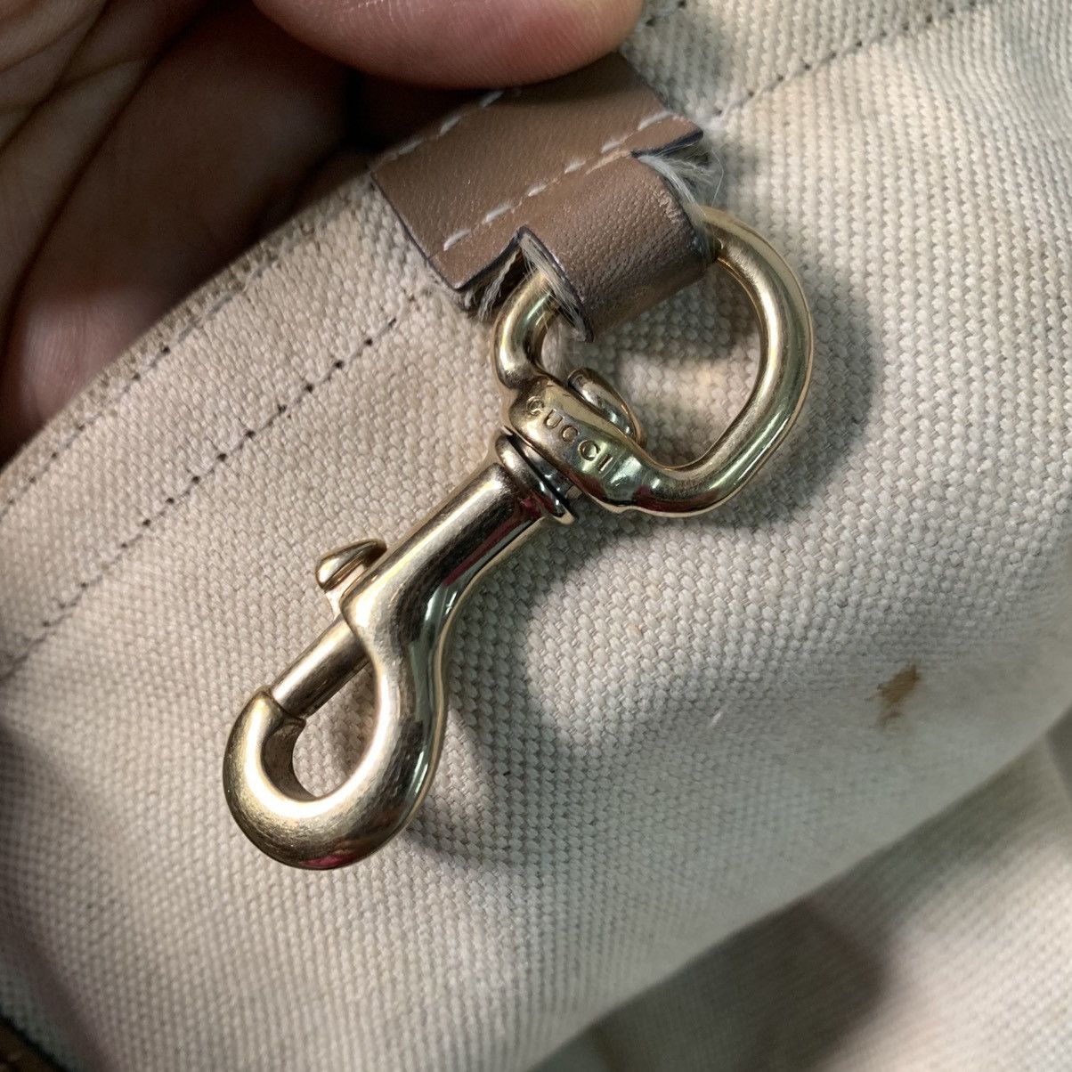 Gucci Gucci Canvas Large Tote Bag Size ONE SIZE - 9 Thumbnail