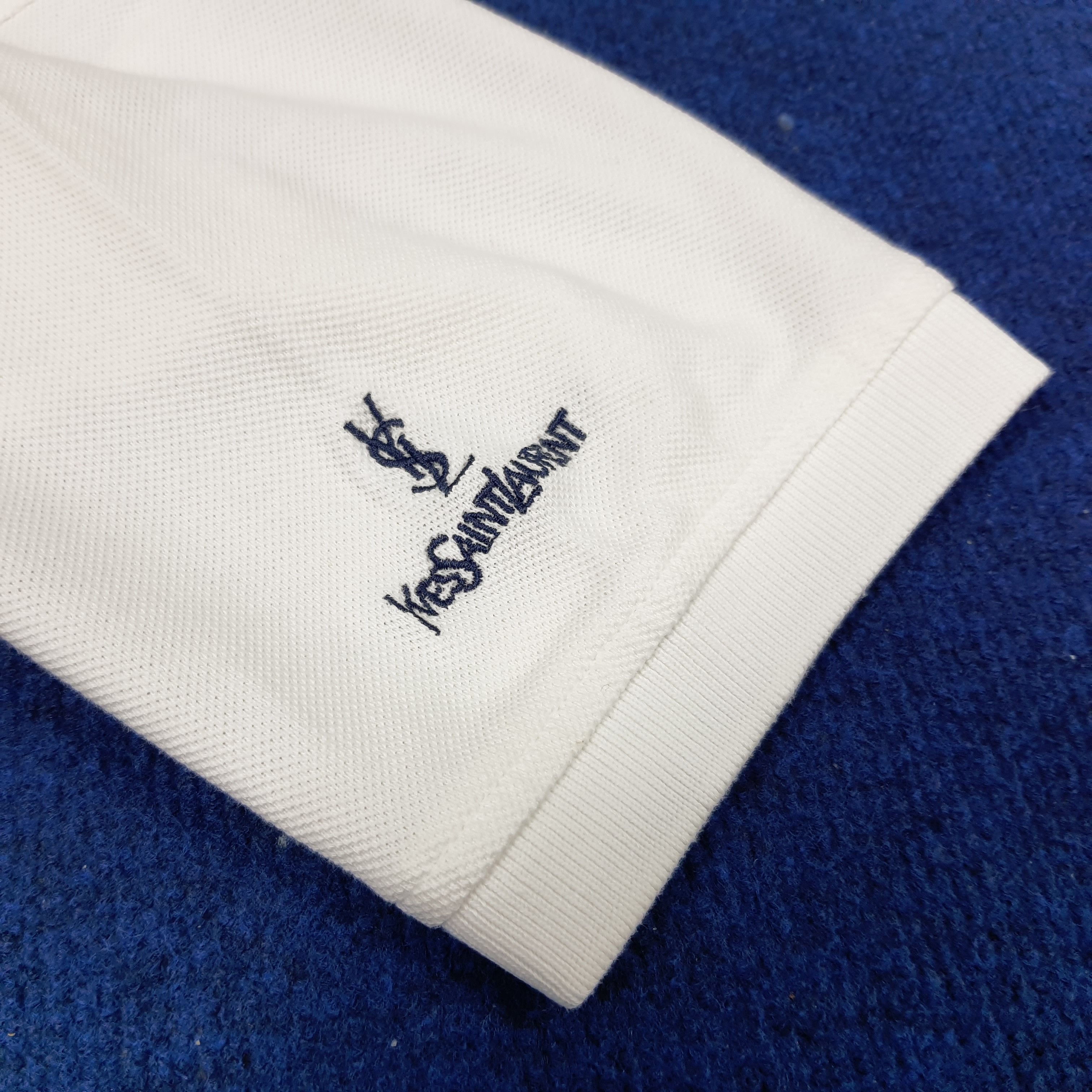 Vintage × Yves Saint Laurent Vintage Yves Saint Laurent YSL Designer Polo Shirt Size US M / EU 48-50 / 2 - 6 Thumbnail
