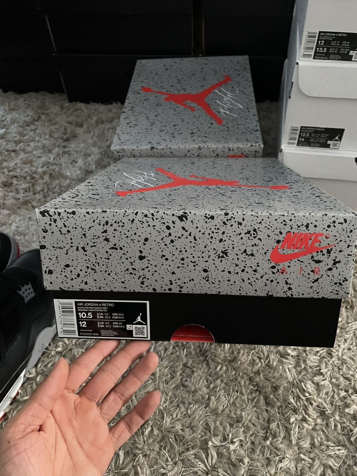 Jordan Brand Jordan 4 Bred Reimagined Size US 10.5 / EU 43-44 - 10 Thumbnail