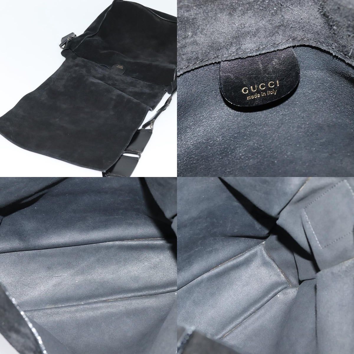 Gucci GUCCI Shoulder Bag Suede Black 001 2040 001 2040 Size ONE SIZE - 11 Thumbnail