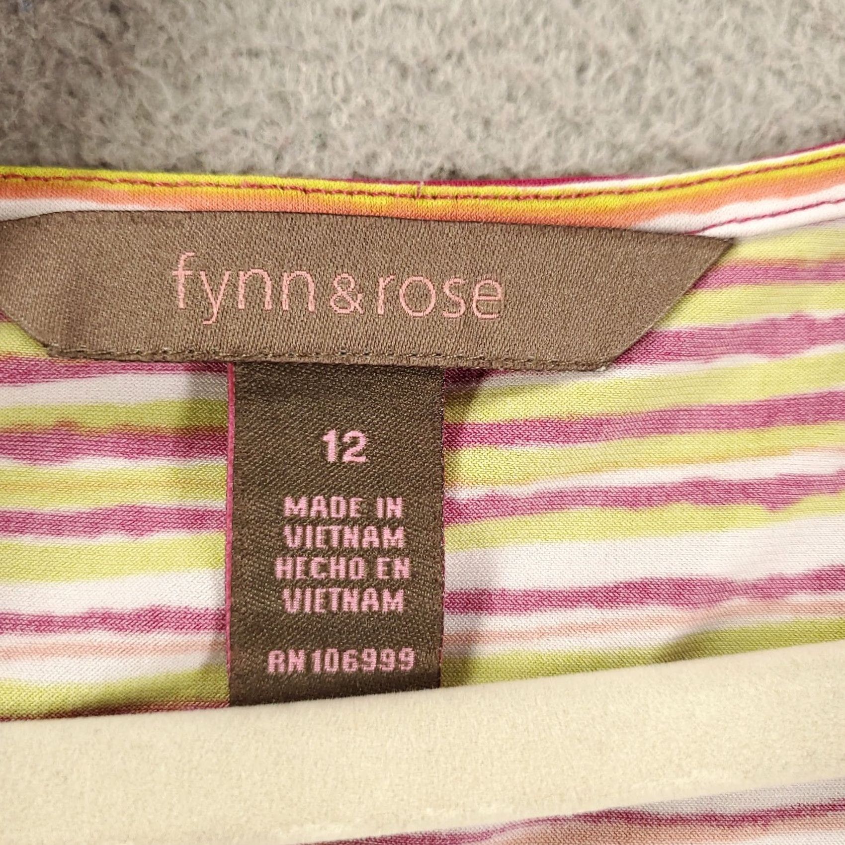 Rainbow Womens Dress Striped Belted Midi Stretchy Pockets Multicolored Rainbow Size 12 Fynn And Rose Shirt? Size XL / US 12-14 / IT 48-50 - 5 Thumbnail