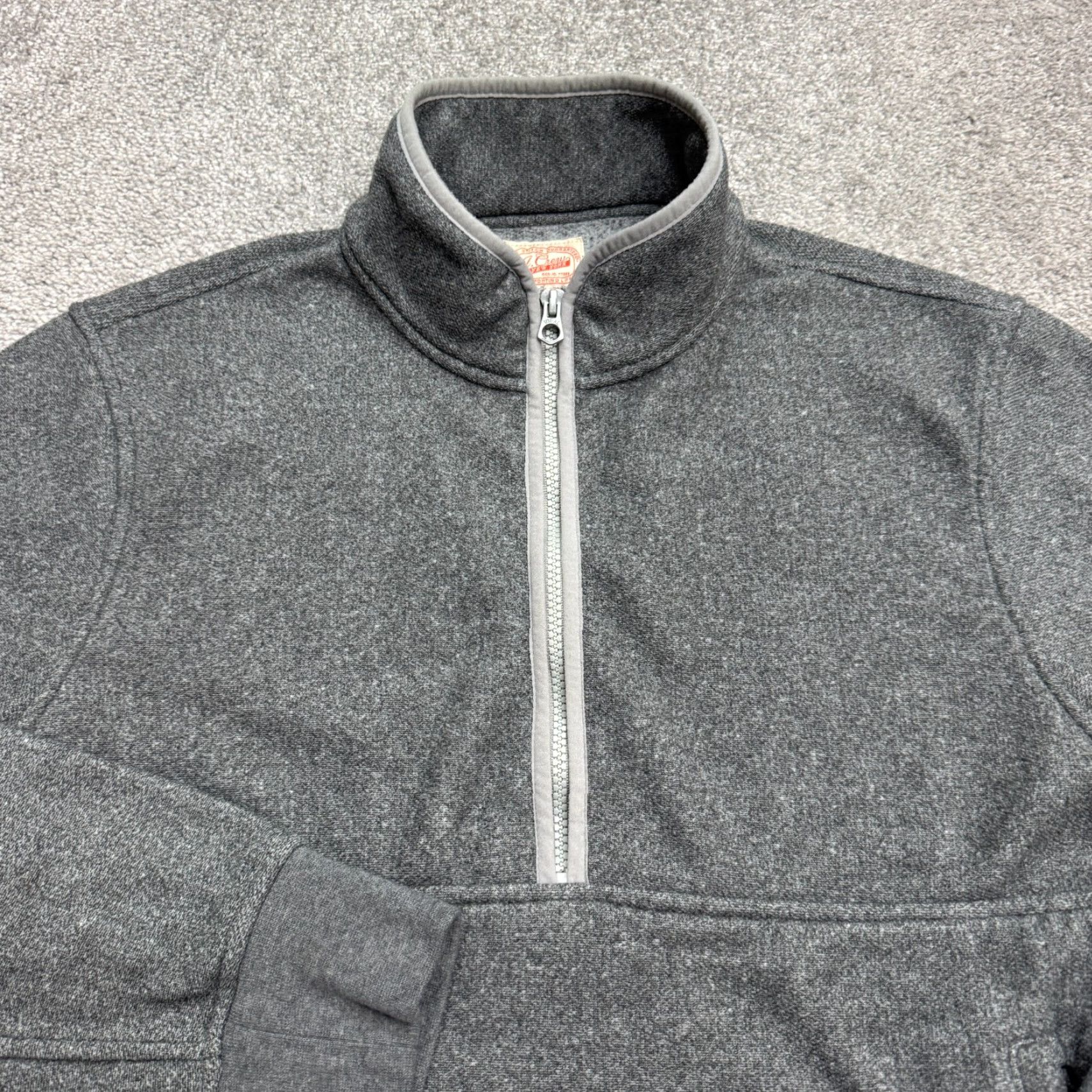 J.Crew J.Crew Fleece Sweatshirt Mens M Gray 1/4 Zip Pocket Outdoor Casual Shirt Size US M / EU 48-50 / 2 - 3 Thumbnail