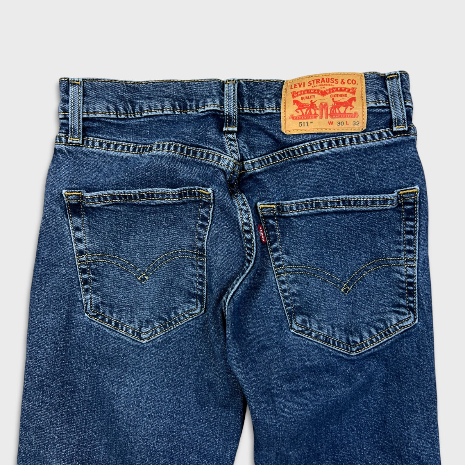 Levi's × Vintage Levi's 511 Jeans 30x30 Blue Slim Fit American Denim Pants Size US 30 / EU 46 - 5 Thumbnail