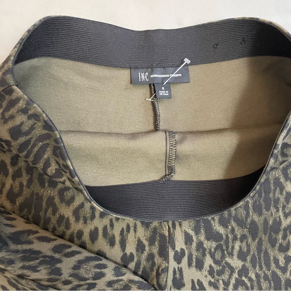 I.N.C New INC International Concepts Green Animal Print Leggings Size 30" / US 8 / IT 44 - 6 Thumbnail