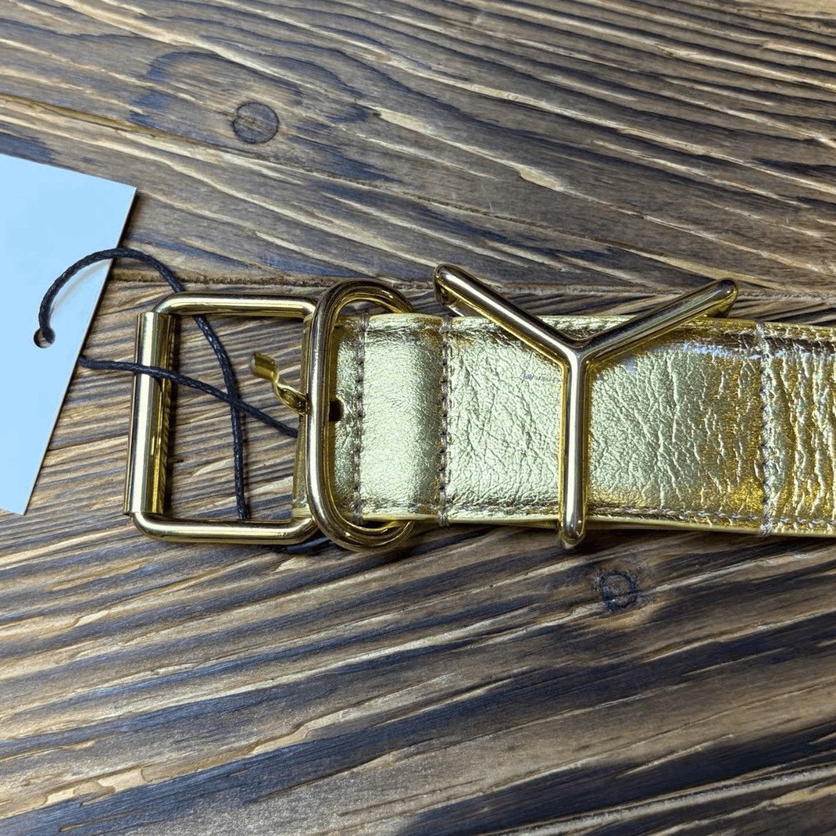 Y/Project Y/Project 10SS Golden Logo Belt-2508 Size ONE SIZE - 1 Thumbnail