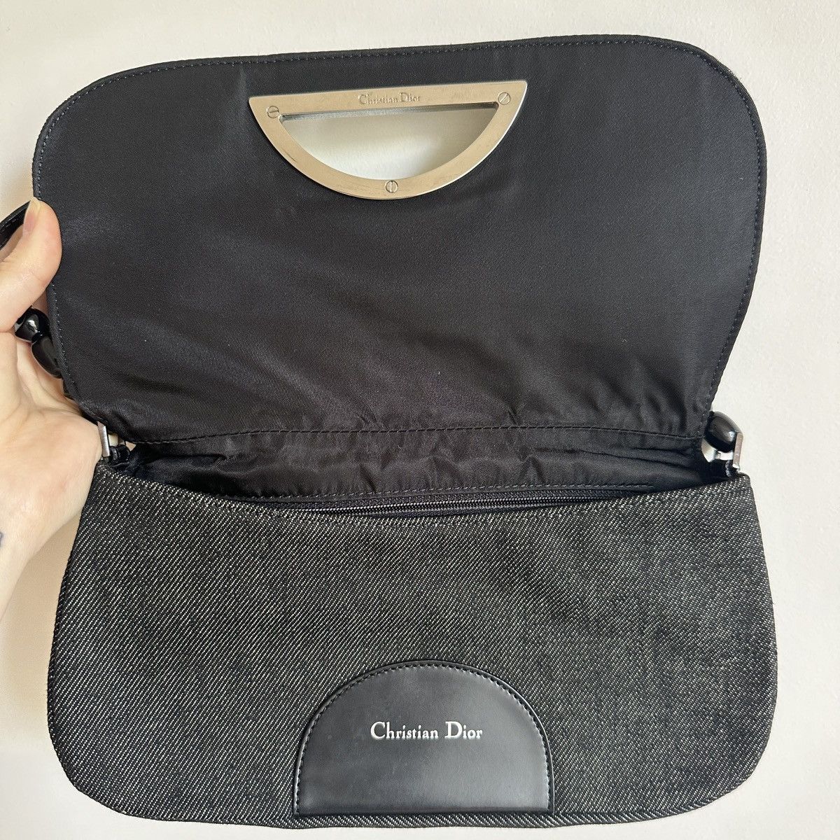 Dior Vintage Dior Malice Pearl Denim Bag Size ONE SIZE - 13 Thumbnail