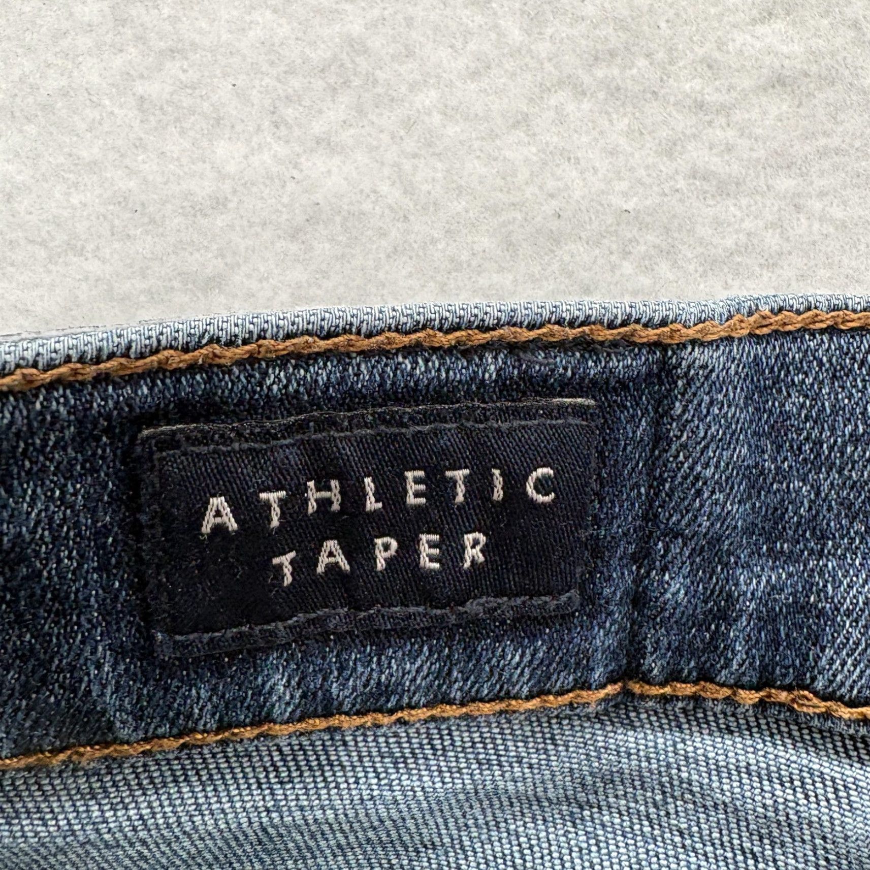 Lucky Brand Lucky Brand Athletic Taper Jeans Mens 44x34 Blue Wash 5-Pocket Denim Slim Straight Modern Streetwear Vintage No Size US 44 / EU 60 - 5 Thumbnail