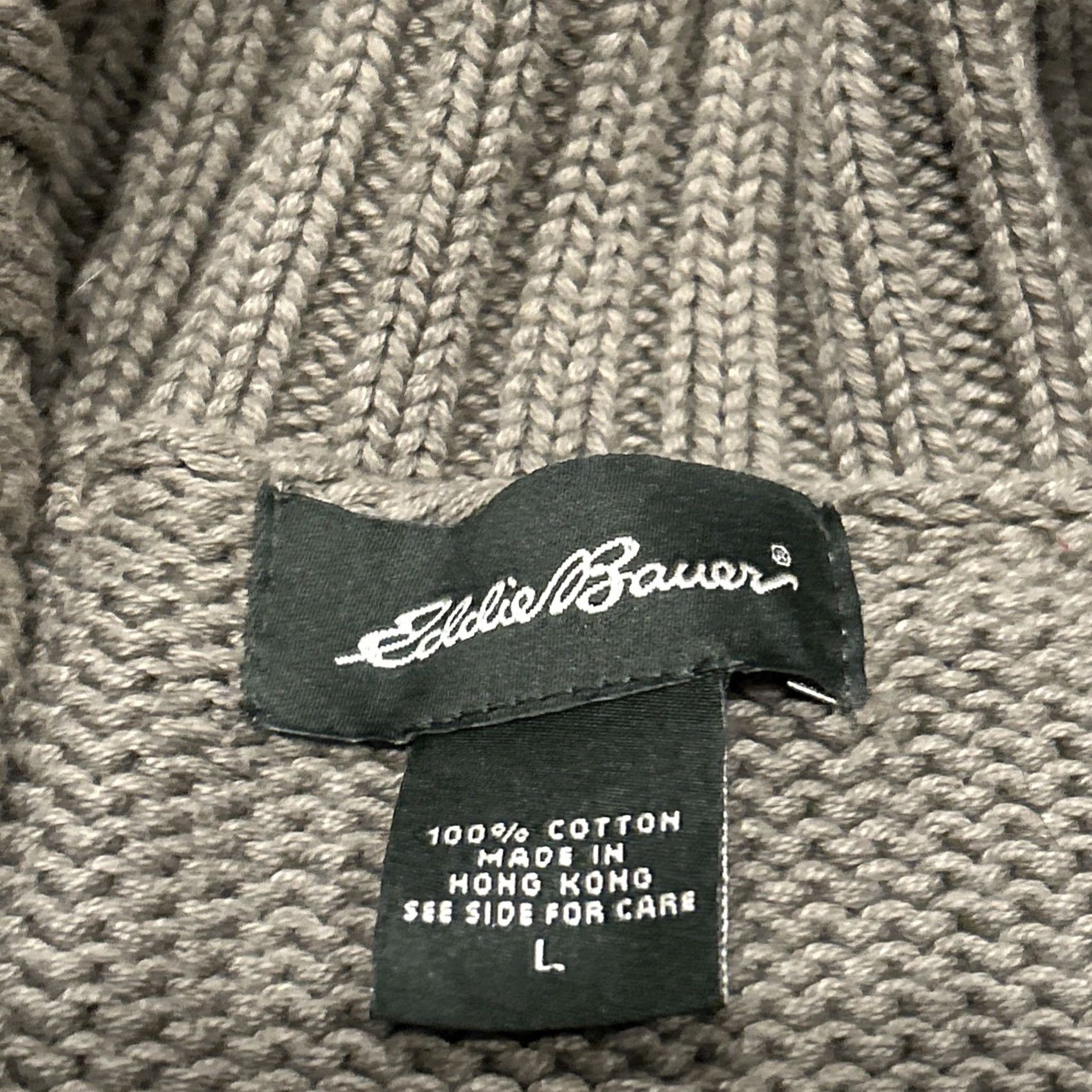Eddie Bauer Eddie Bauer Vest Women’s L Full Zip Olive Green Crochet A20 Crochet Vest, Zip, Solid, Fall/Spring/Winter, L, Green, Women, Eddie Bauer Size L / US 10 / IT 46 - 2 Thumbnail