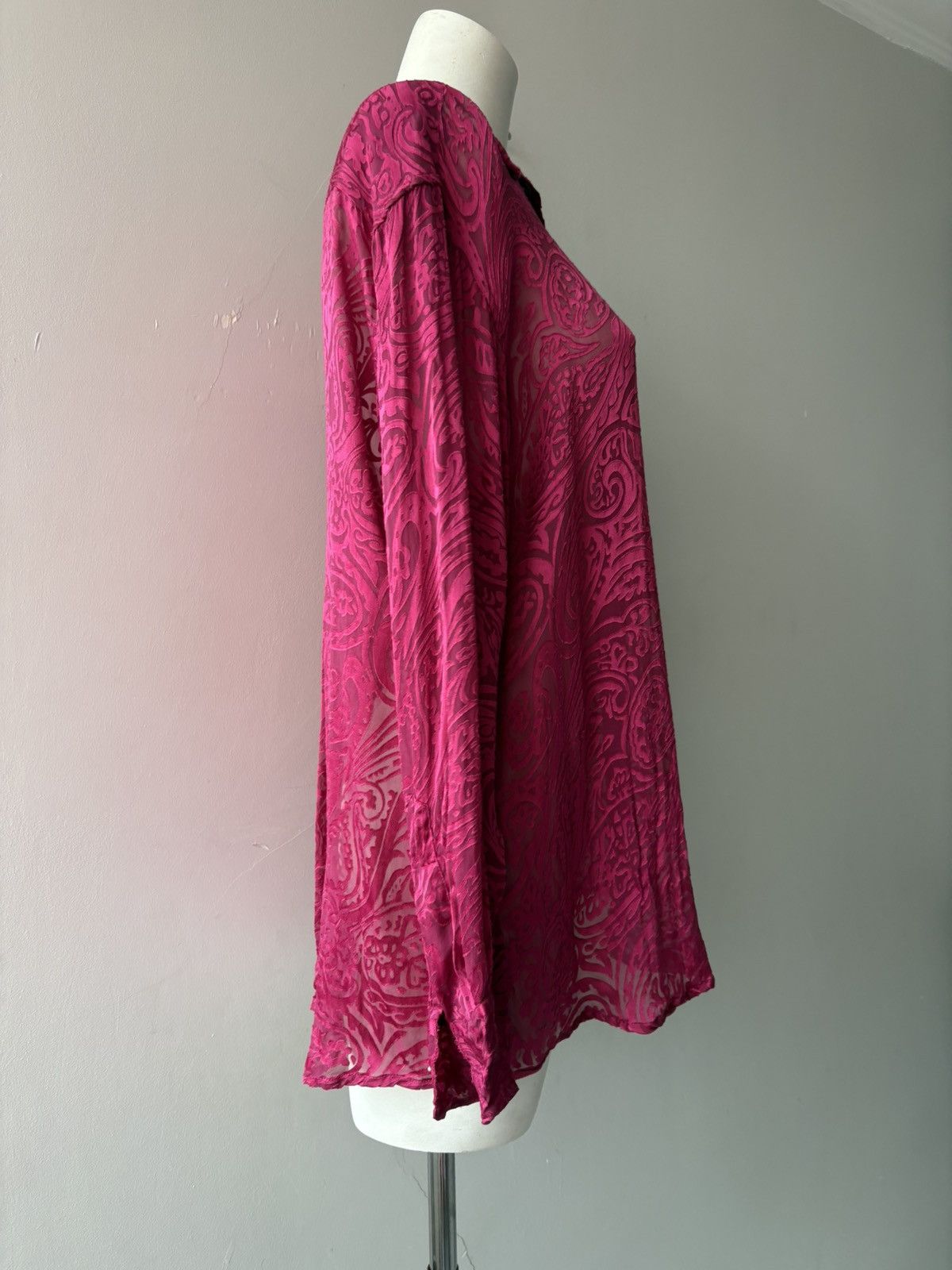 Vintage Silk and Cashmere shirt Size XL / US 12-14 / IT 48-50 - 14 Thumbnail