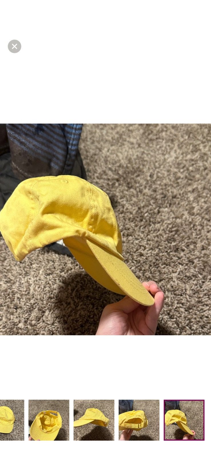 Other Yellow baseball hat Size ONE SIZE - 4 Thumbnail