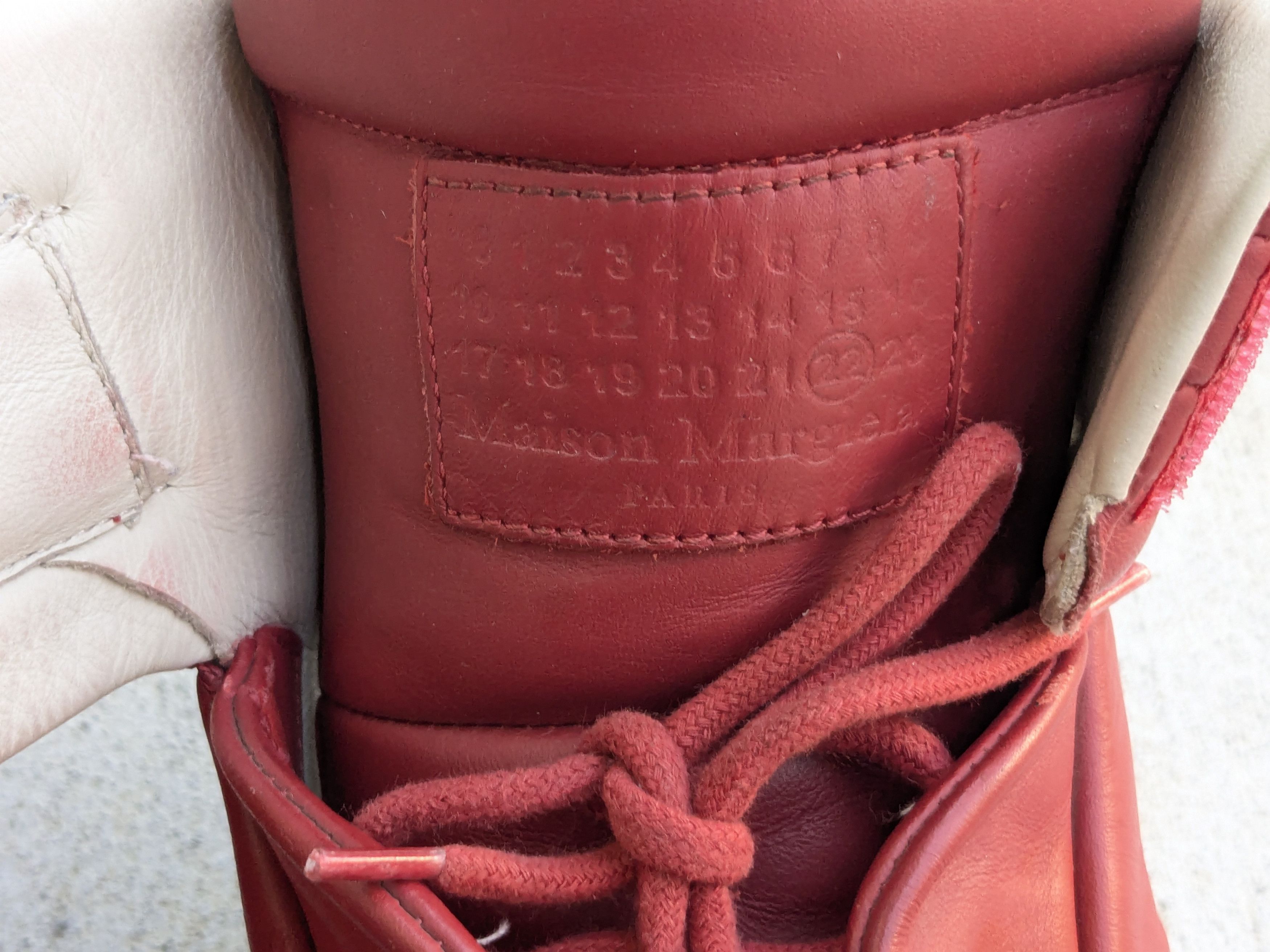 Maison Margiela Maison Margiela Future Red 9 42 High Tops Leather Italy Size US 9 / EU 42 - 7 Thumbnail