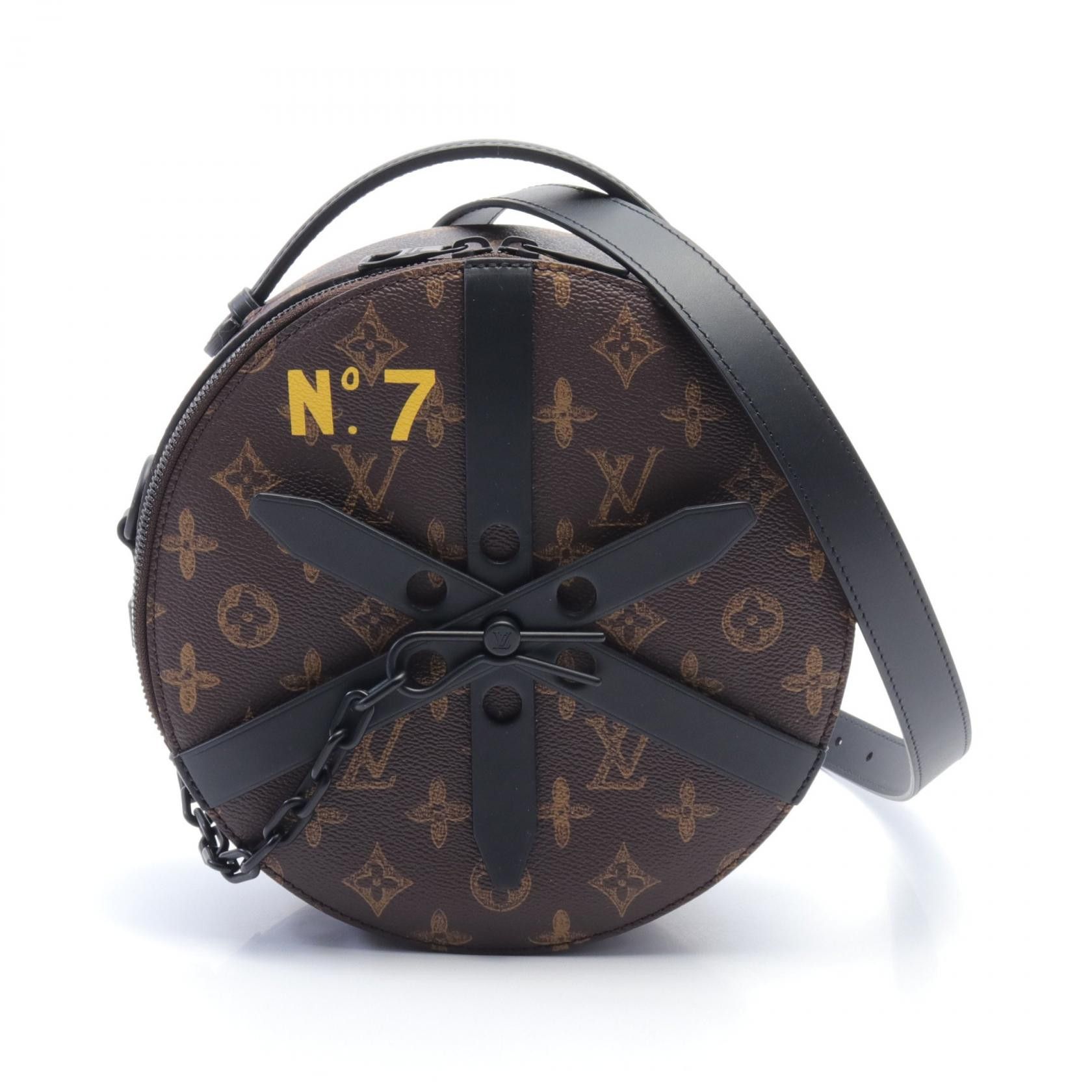Louis Vuitton Louis Vuitton Monogram No. 7 Virgil Abloh Wheel Box Bag Canvas Handbag M59706 in Excellent Condition Size ONE SIZE - 1 Thumbnail