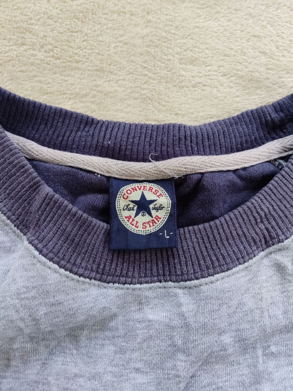 Converse Vintage CONVERSE Spellout Raglan Sweatshirt Size US L / EU 52-54 / 3 - 6 Thumbnail