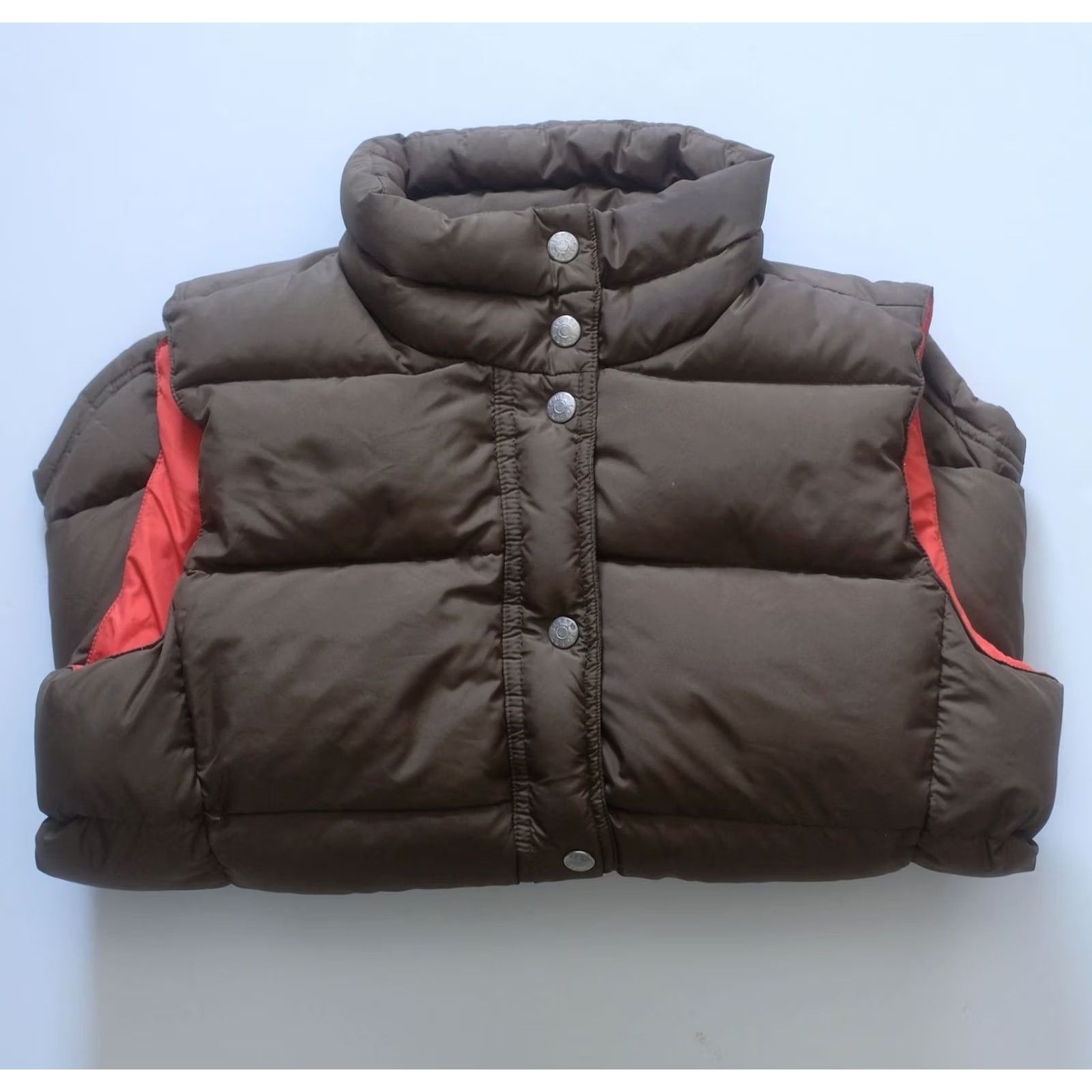 J.Crew VINTAGE J CREW Vest Outdoor Down Puff Jacket Green M 90s Y2K Womens Size M / US 6-8 / IT 42-44 - 4 Thumbnail