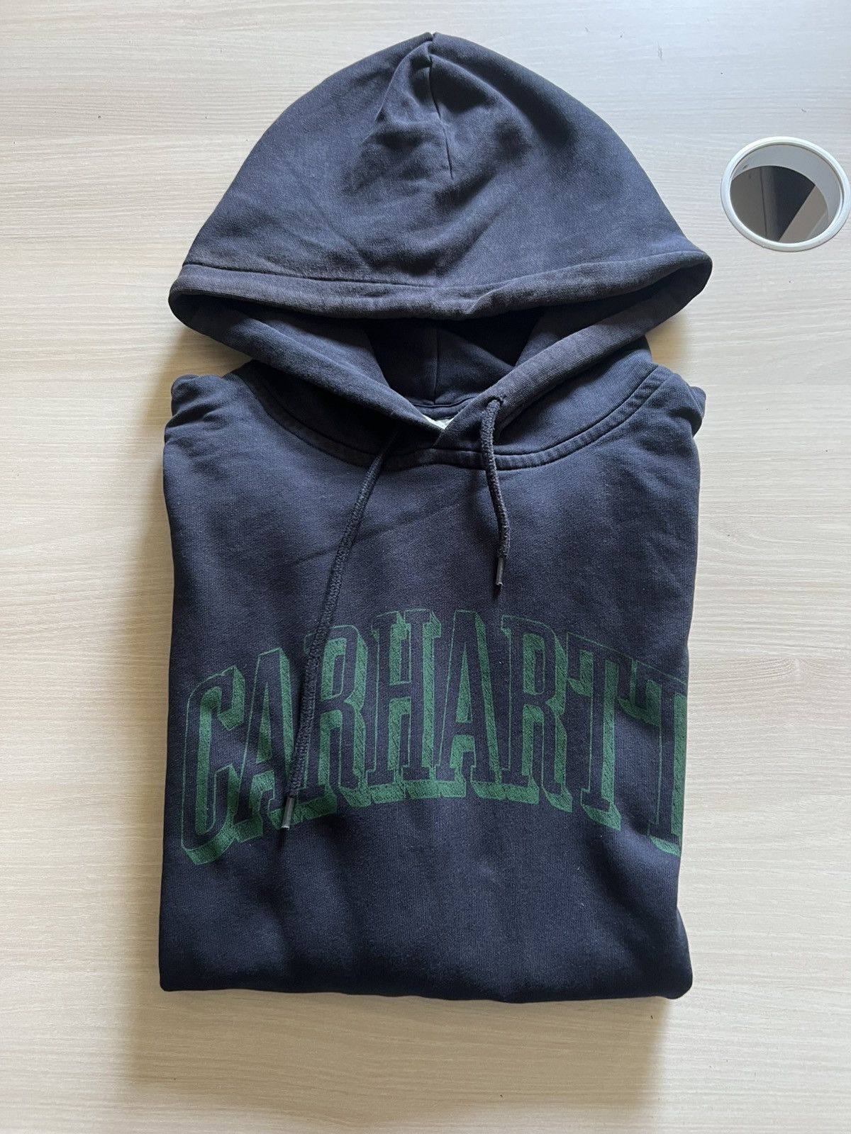 Carhartt Carhartt WIP Black Hoodie – Green Logo Front – Size L Size US L / EU 52-54 / 3 - 2 Thumbnail