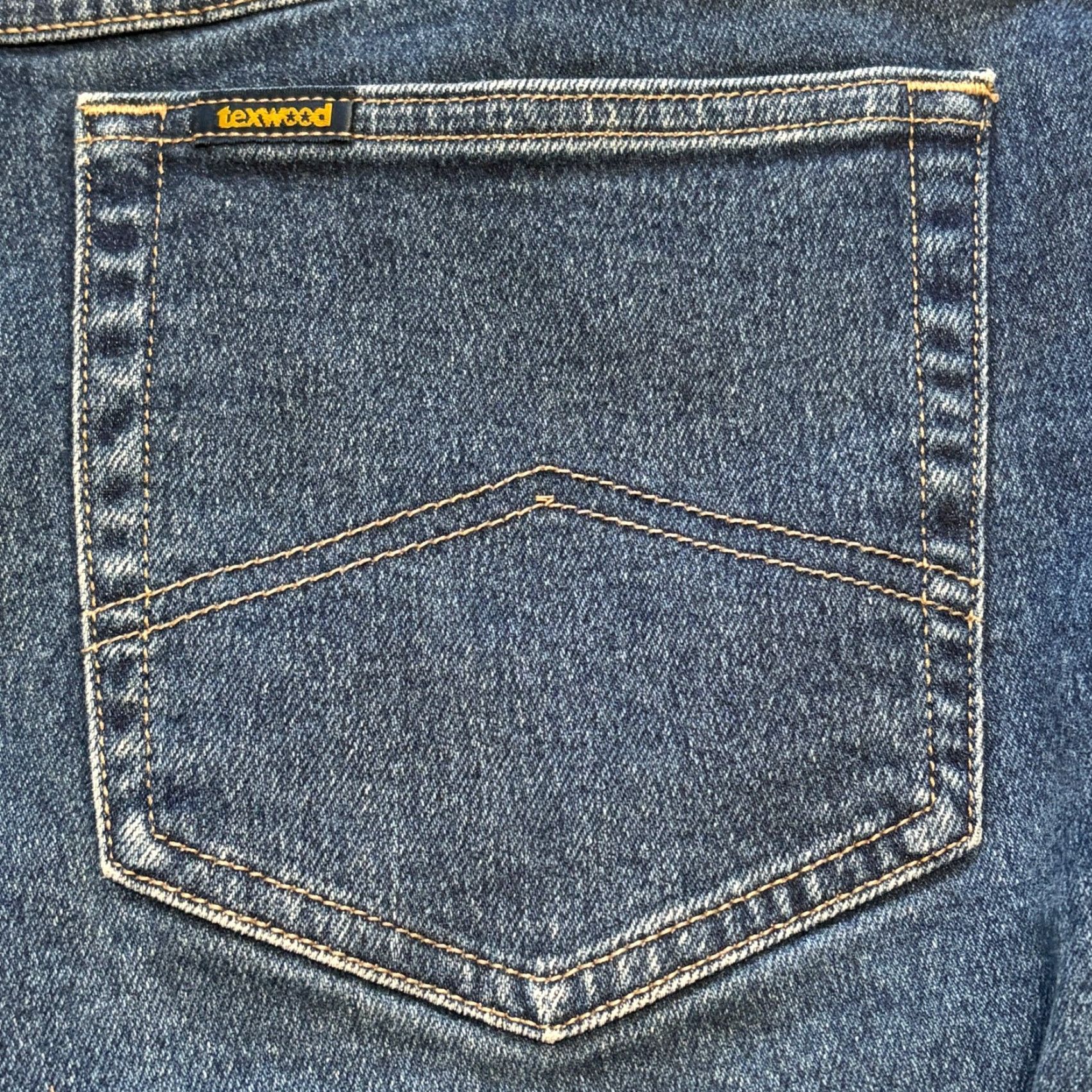 Denime VINTAGE Texwood Jeans Mens 40 x 32 Blue Denim Straight Leg Dark Wash USA 90s Mens Jeans Size US 40 / EU 56 - 7 Thumbnail