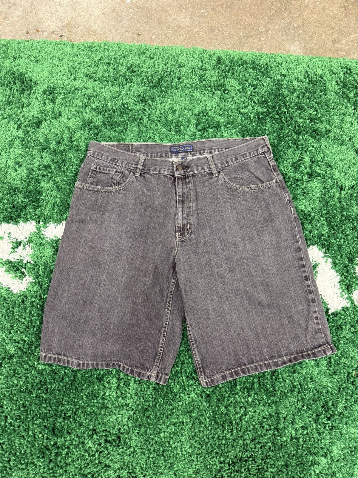 U.S. Polo Assn. US Polo Assn Oversized Baggy Denim Shorts Y2K 40 90s Size US 40 / EU 56 - 1 Thumbnail