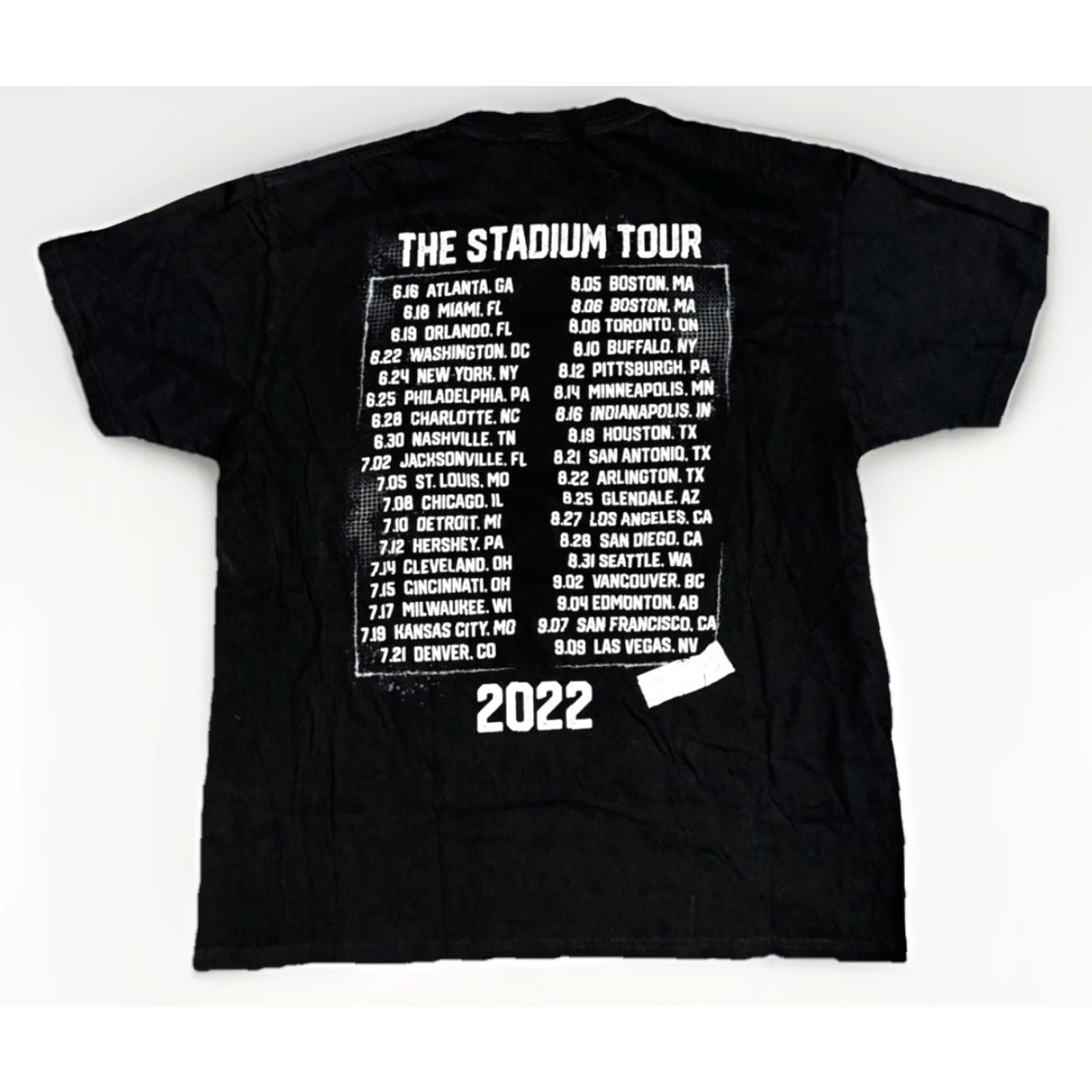 Doublet Motley Crue Stadium Tour 2022 Double-Sided Band Music T-Shirt L Men Black Large Size US L / EU 52-54 / 3 - 2 Thumbnail