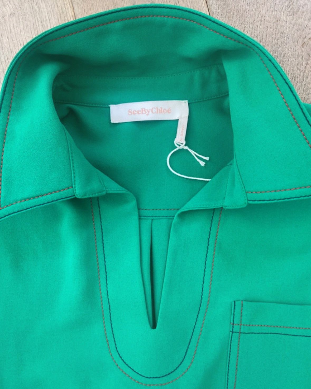 See by Chloe See by Chloé Blouse – Apple Green – New with Tags Size M / US 6-8 / IT 42-44 - 12 Thumbnail