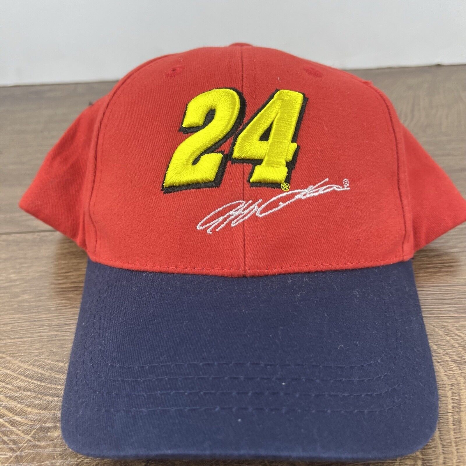 Other Jeff Gordon 24 Hat NASCAR Racing Hat Red Hat Adjustable Red Size ONE SIZE - 6 Thumbnail
